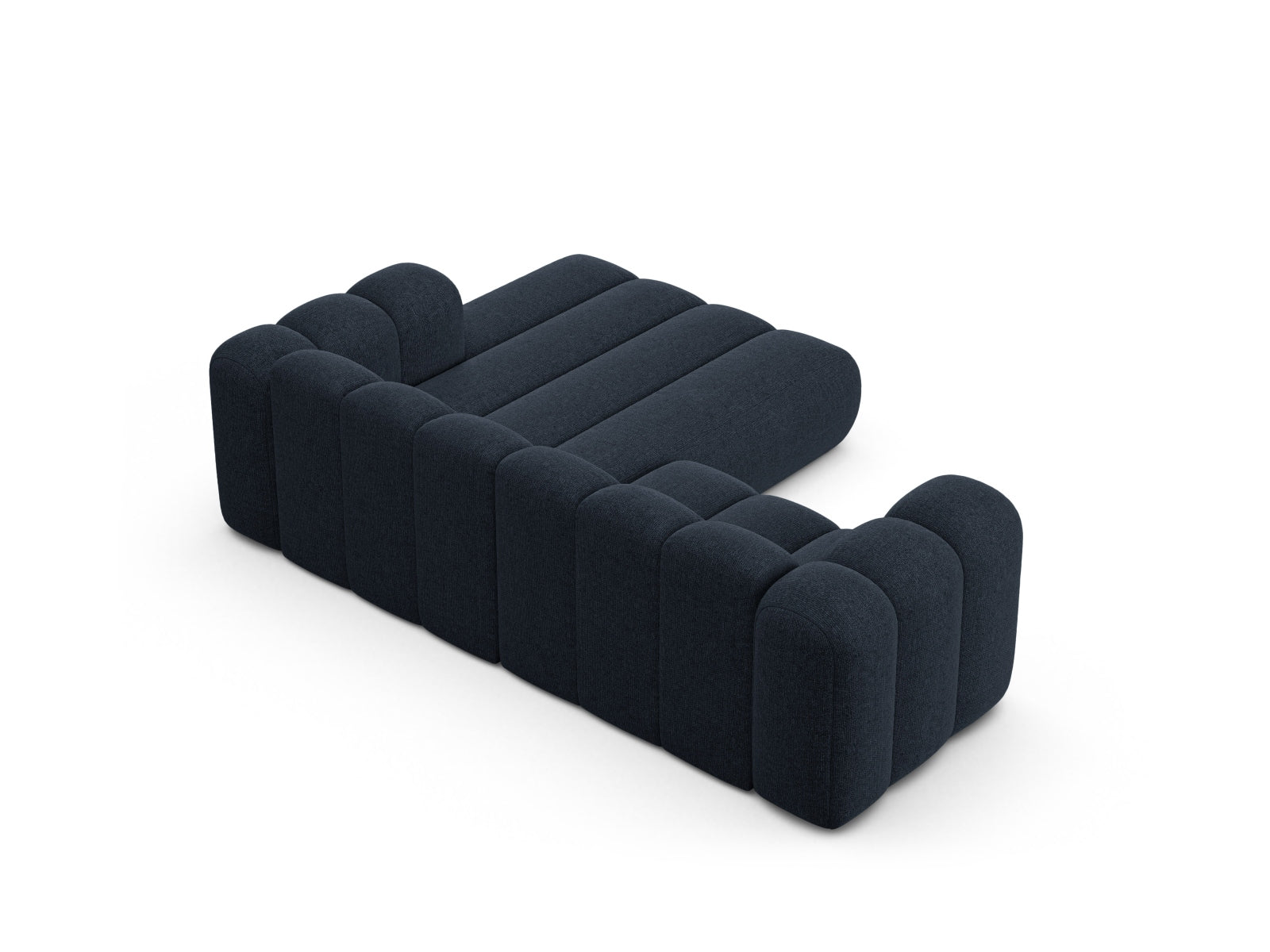 Lupine Modular Ecksofa rechts 3 Sitzer in Navy Blue-Eden präsentiert im Onlineshop von KAQTU Design AG. L-Sofa rechts ist von Micadoni