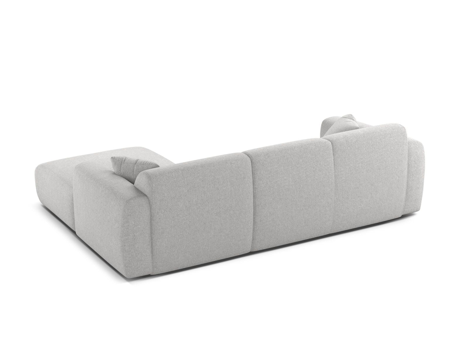 Elegantes 4-Sitzer Ecksofa rechts Molino von Micadoni, ideal für stilvolle Wohnräume. Hochwertige Verarbeitung und komfortable Sitzfläche.