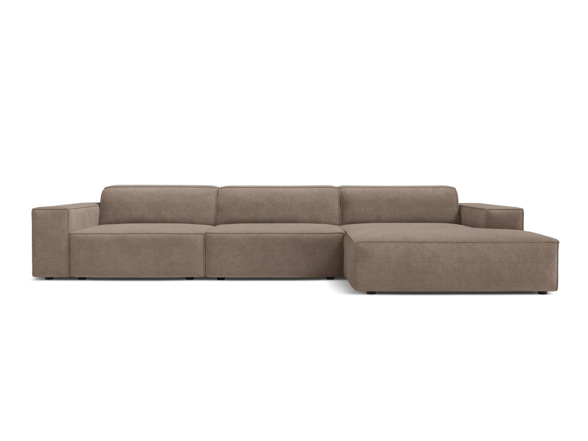 4-Sitzer Ecksofa rechts Jodie in Cappuccino-Liberty präsentiert im Onlineshop von KAQTU Design AG. Ecksofa rechts ist von Micadoni