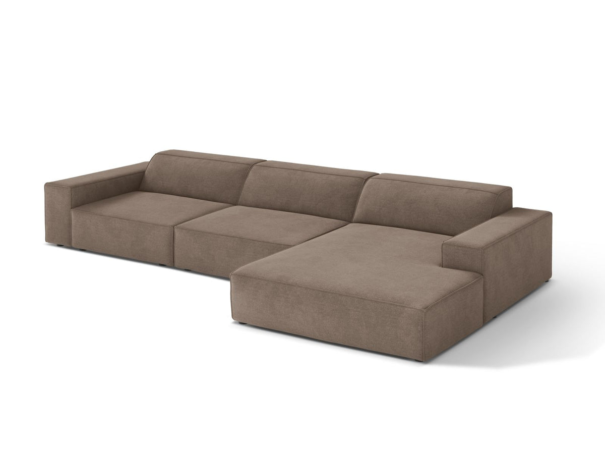 4-Sitzer Ecksofa rechts Jodie in Cappuccino-Liberty präsentiert im Onlineshop von KAQTU Design AG. Ecksofa rechts ist von Micadoni
