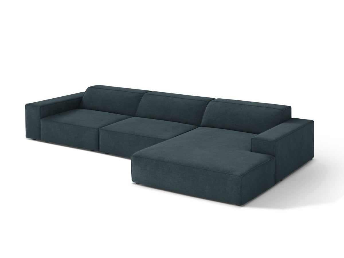 4-Sitzer Ecksofa rechts Jodie in Deep Petrol-Liberty präsentiert im Onlineshop von KAQTU Design AG. Ecksofa rechts ist von Micadoni
