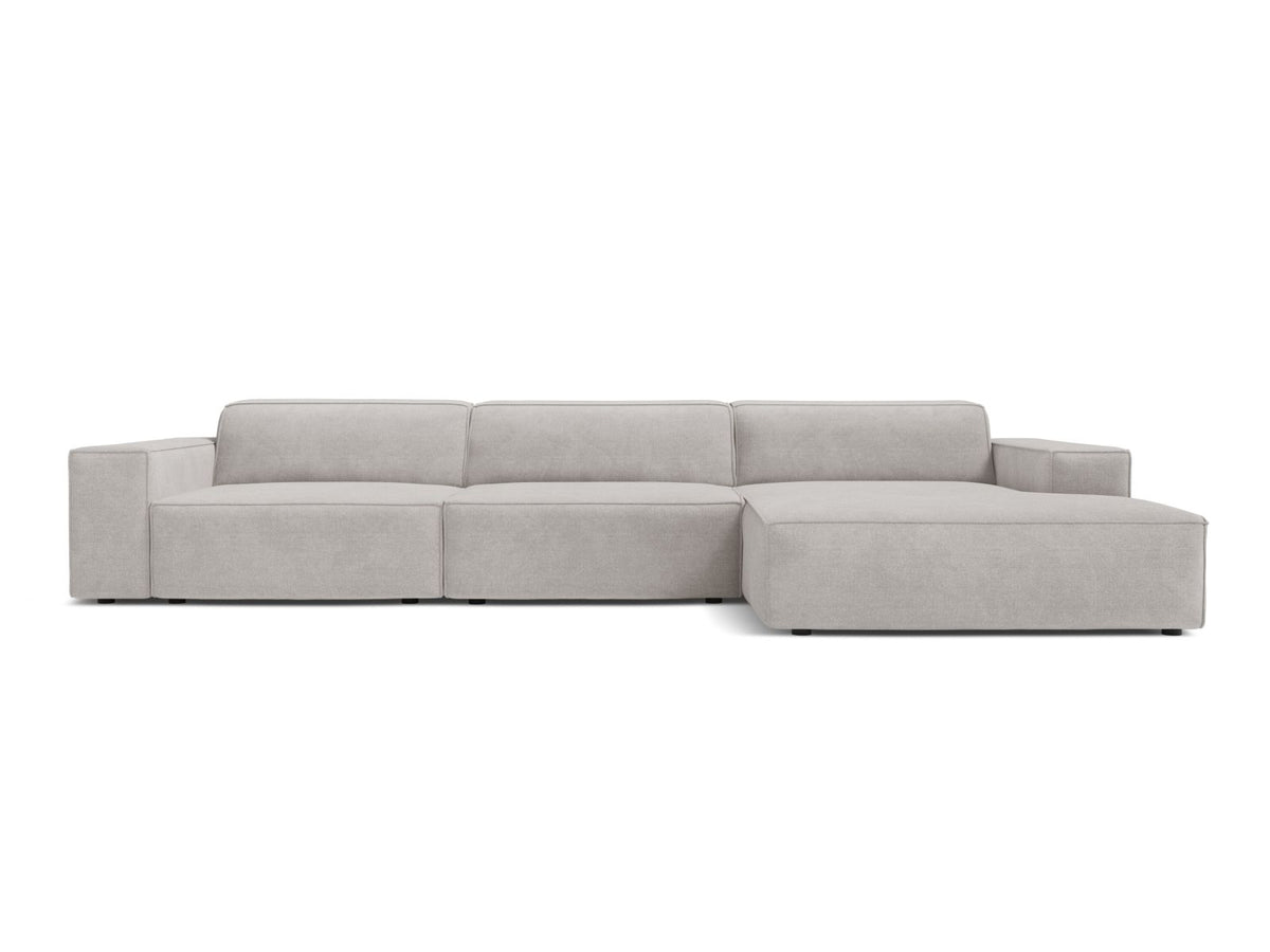 4-Sitzer Ecksofa rechts Jodie in Light Grey-Liberty präsentiert im Onlineshop von KAQTU Design AG. Ecksofa rechts ist von Micadoni