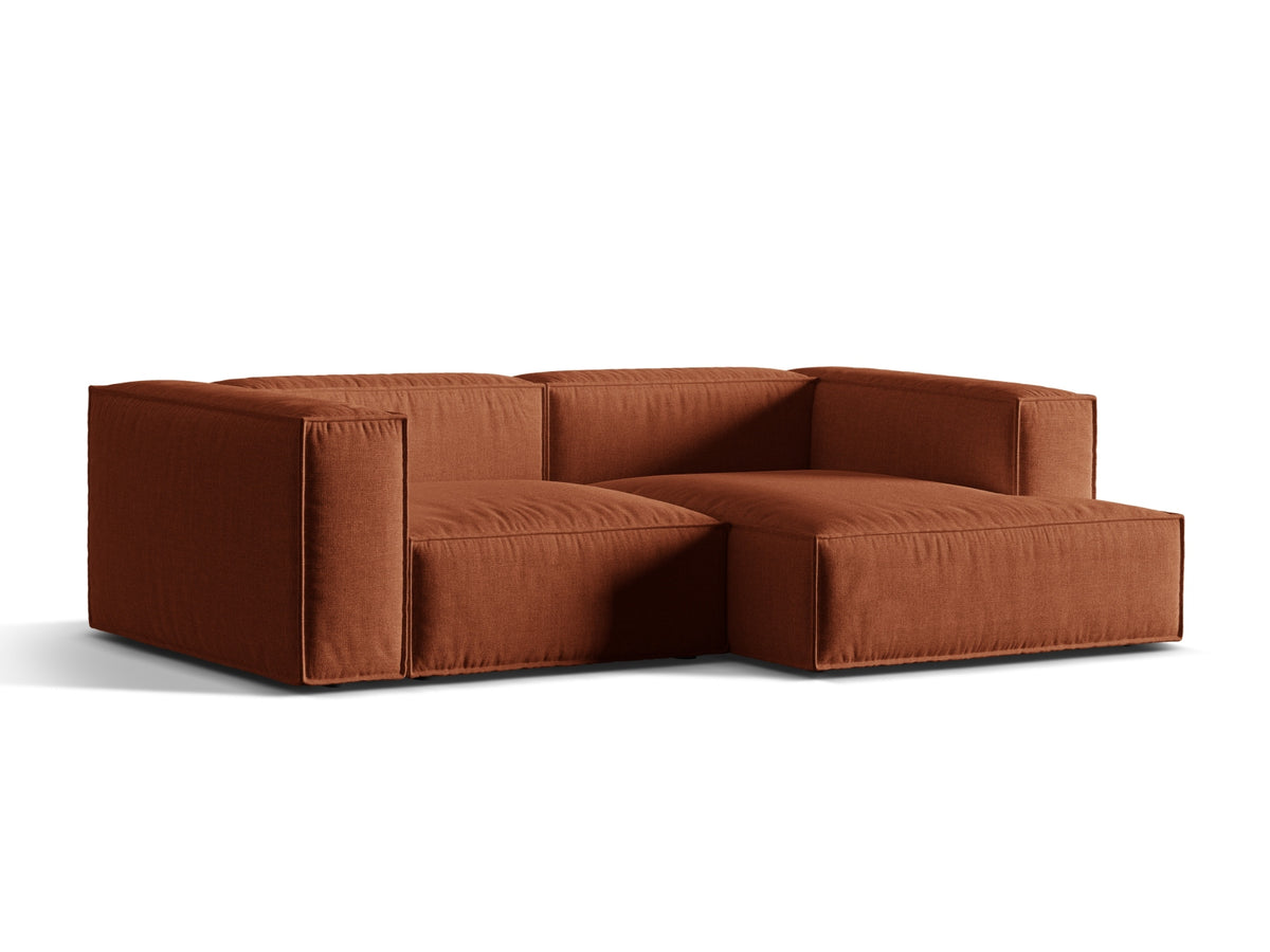 3-Sitzer Ecksofa rechts Nuria in Brick-Liberty präsentiert im Onlineshop von KAQTU Design AG. Ecksofa rechts ist von Micadoni