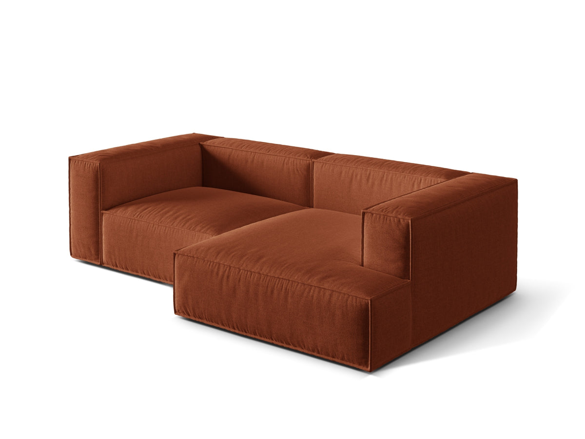 3-Sitzer Ecksofa rechts Nuria in Brick-Liberty präsentiert im Onlineshop von KAQTU Design AG. Ecksofa rechts ist von Micadoni