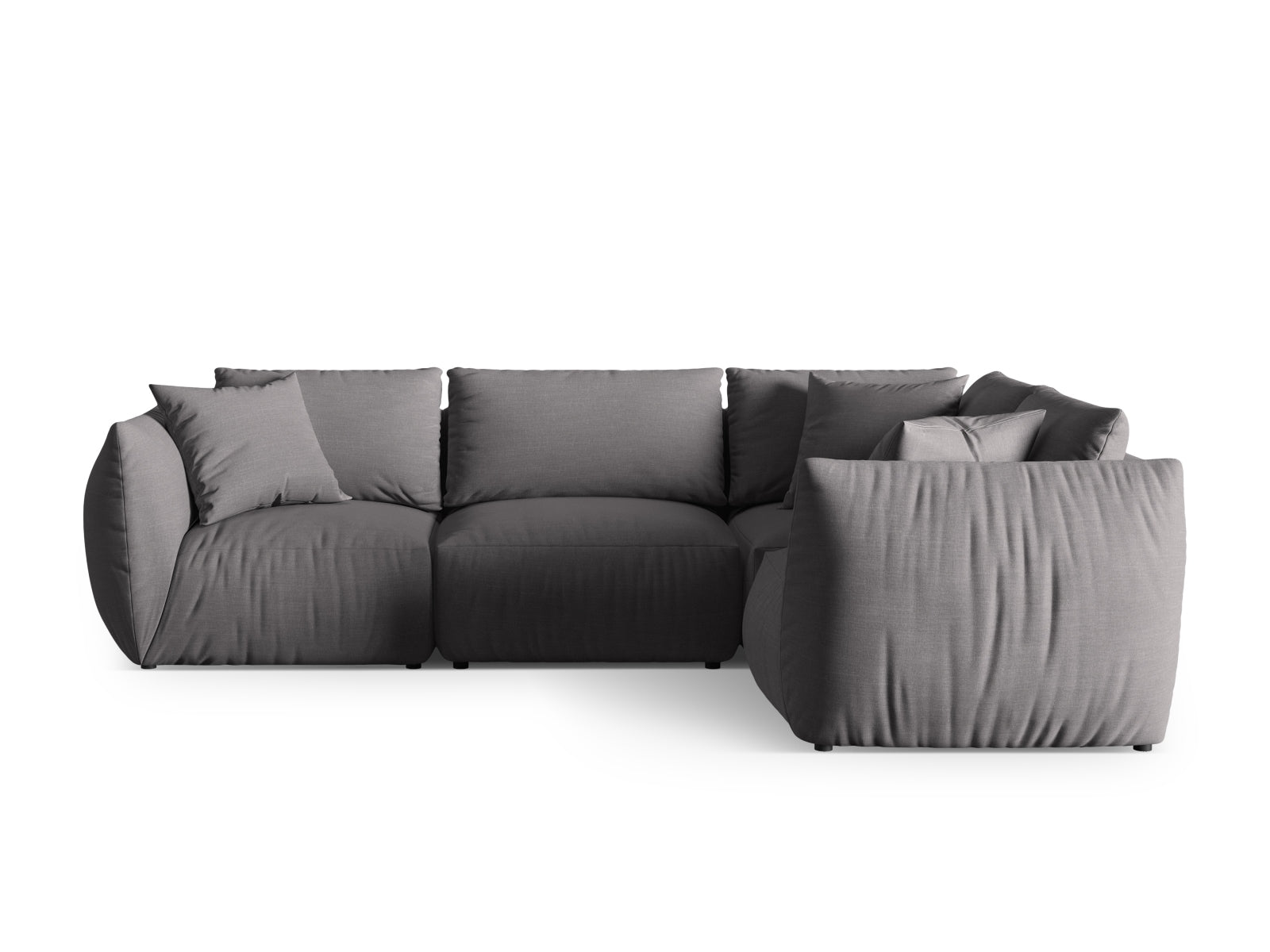 Chris Ecksofa rechts 4 Sitzer in Sand präsentiert im Onlineshop von KAQTU Design AG. Ecksofa rechts ist von Micadoni
