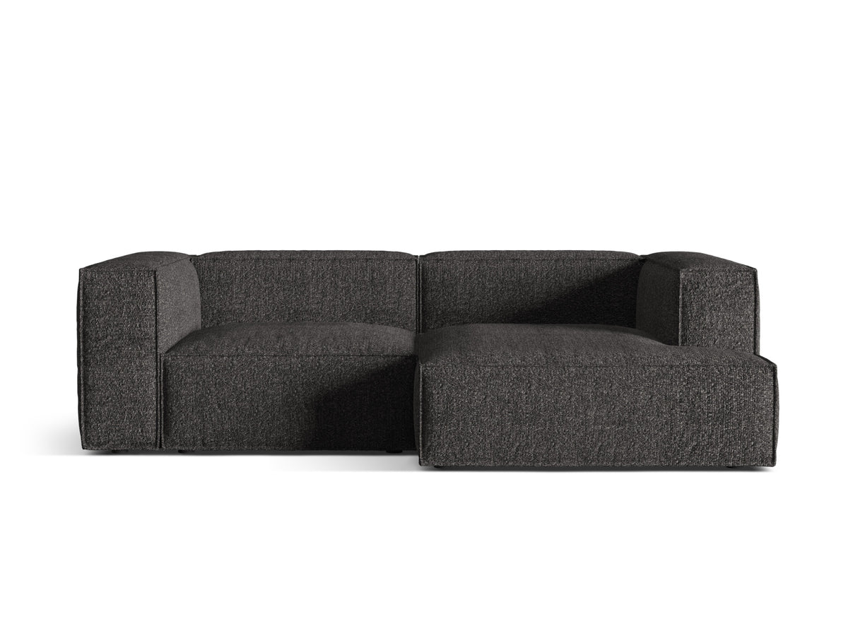 Nuria Boucle Modular Ecksofa rechts 3 Sitzer in Anthracite-Monet präsentiert im Onlineshop von KAQTU Design AG. L-Sofa rechts ist von Micadoni