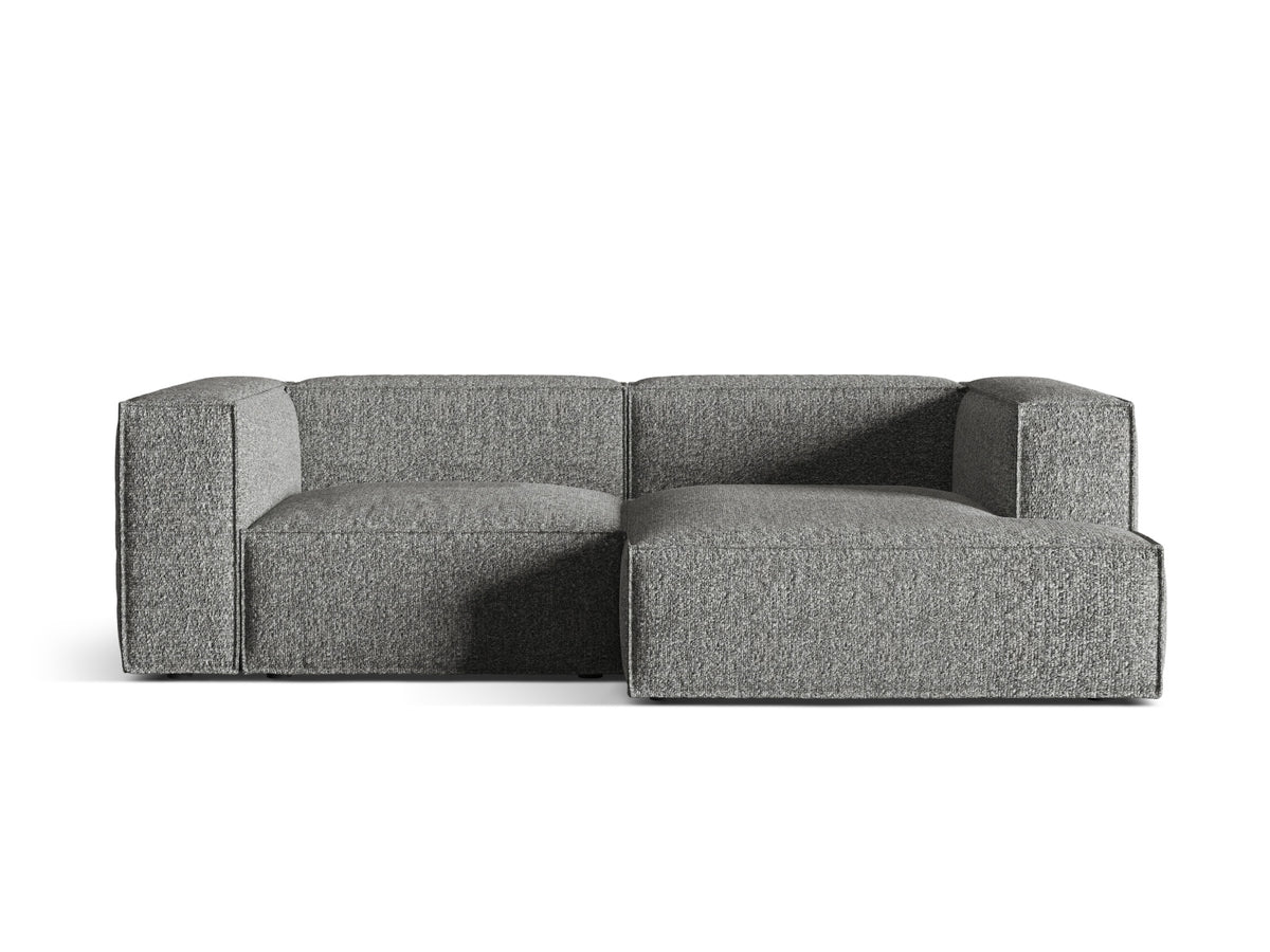 Nuria Boucle Modular Ecksofa rechts 3 Sitzer in Graphite-Monet präsentiert im Onlineshop von KAQTU Design AG. L-Sofa rechts ist von Micadoni