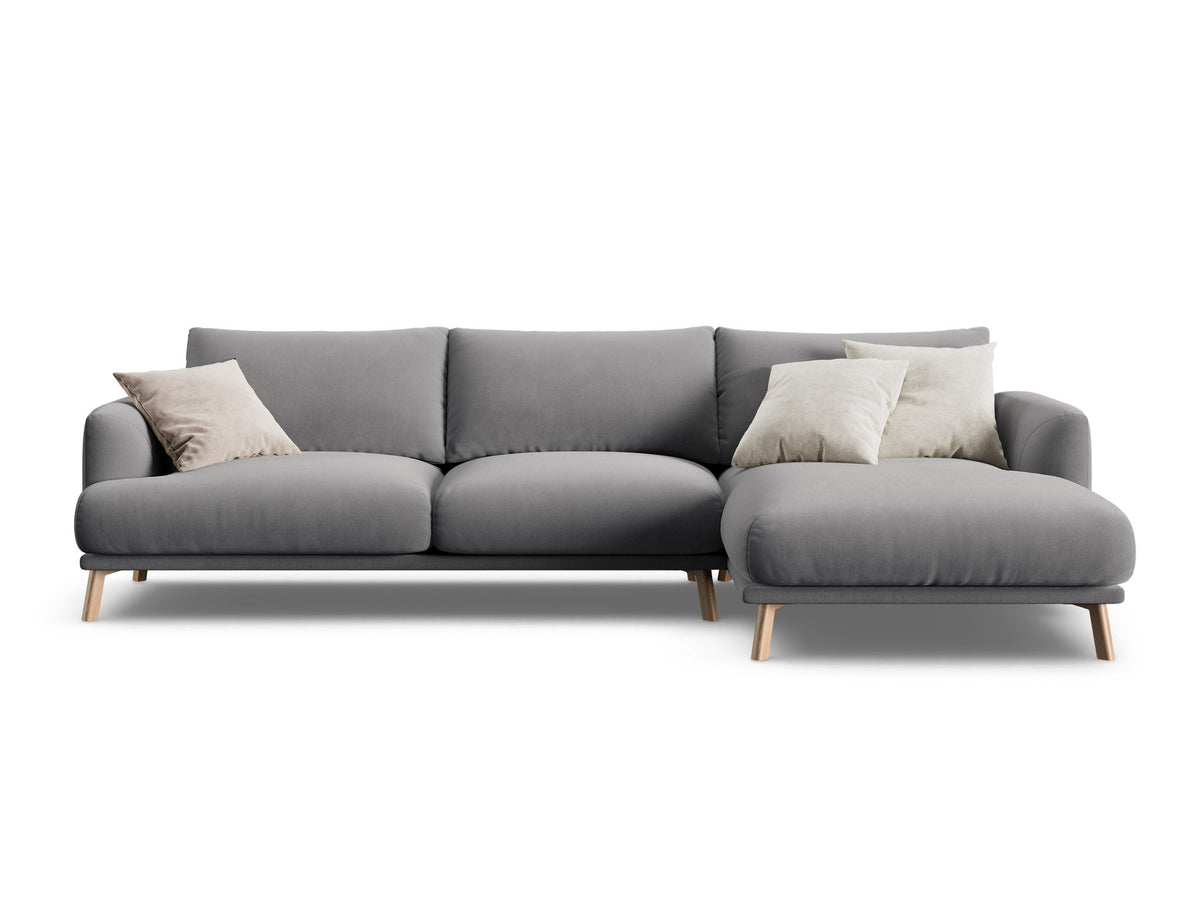 4-Sitzer Ecksofa rechts Naomi in Grey-Salvador präsentiert im Onlineshop von KAQTU Design AG. Ecksofa rechts ist von Micadoni