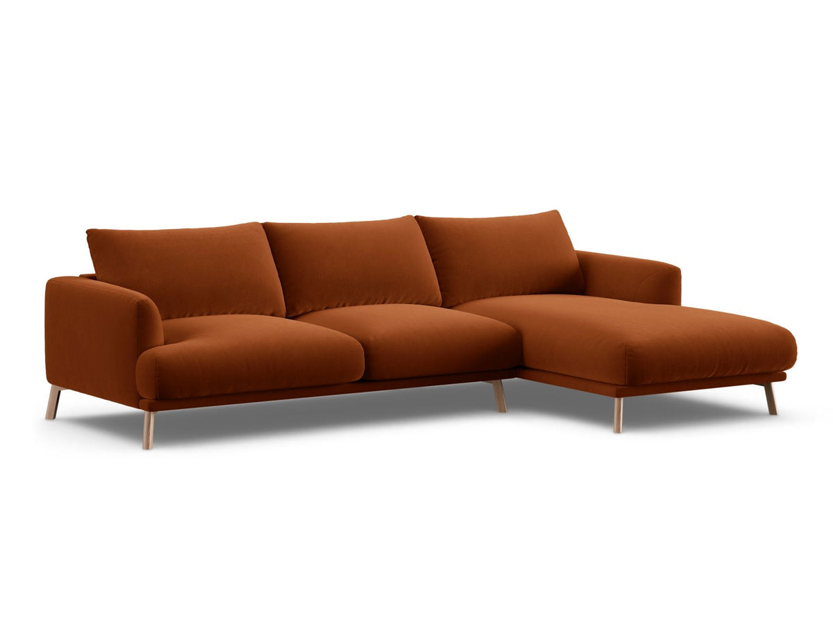 4-Sitzer Ecksofa rechts Naomi in Terracotta-Salvador präsentiert im Onlineshop von KAQTU Design AG. Ecksofa rechts ist von Micadoni