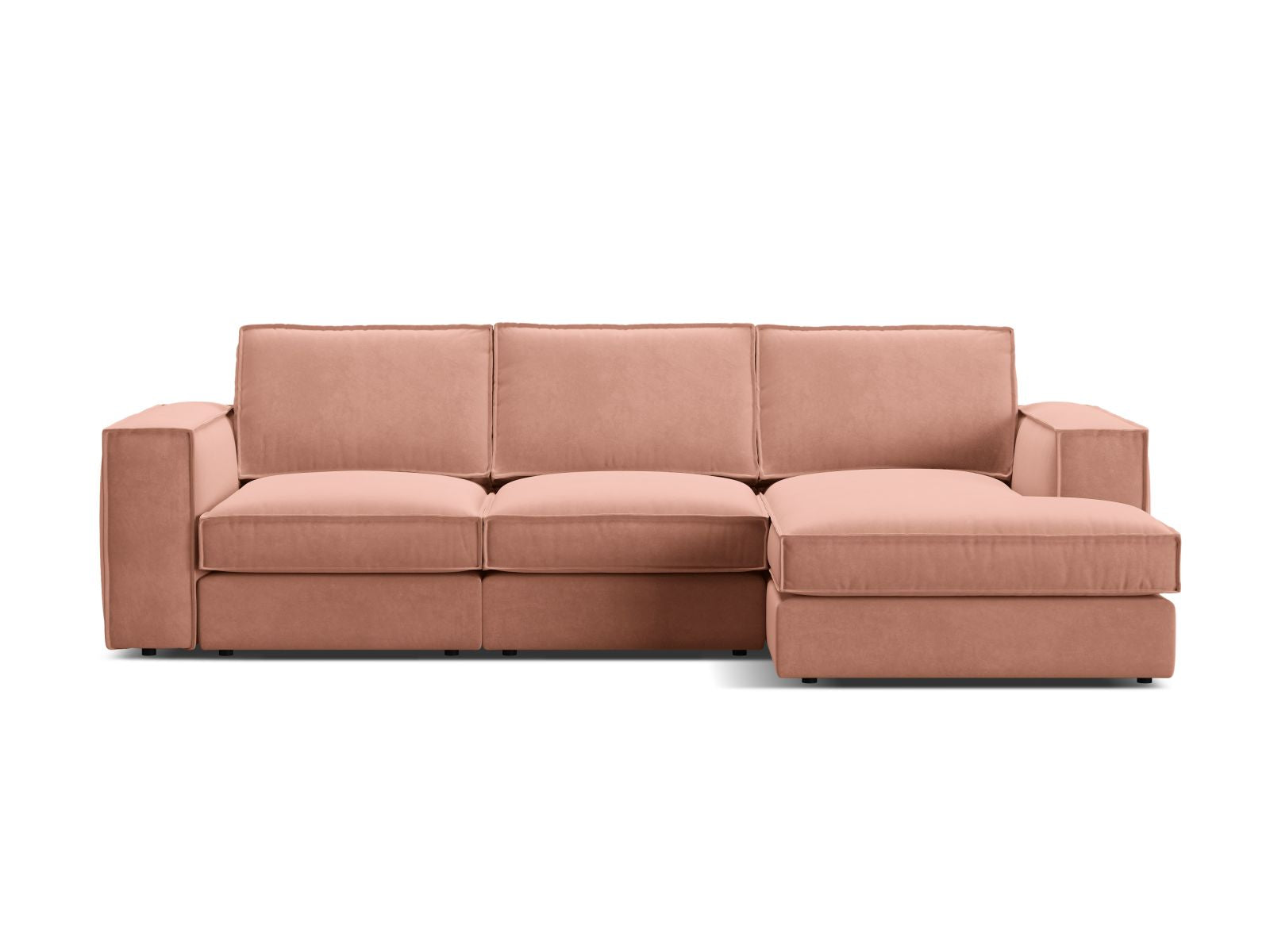 3-Sitzer Modular Ecksofa rechts Pola in Pink-Salvador präsentiert im Onlineshop von KAQTU Design AG. Ecksofa rechts ist von Micadoni