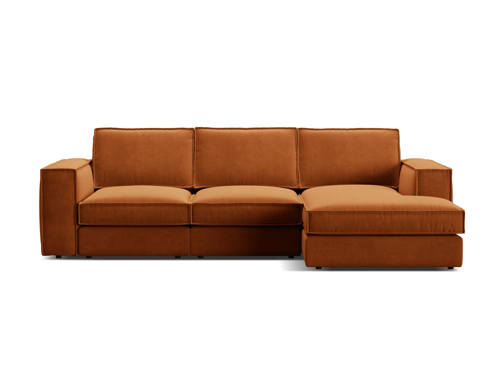 3-Sitzer Modular Ecksofa rechts Pola in Terracotta-Salvador präsentiert im Onlineshop von KAQTU Design AG. Ecksofa rechts ist von Micadoni