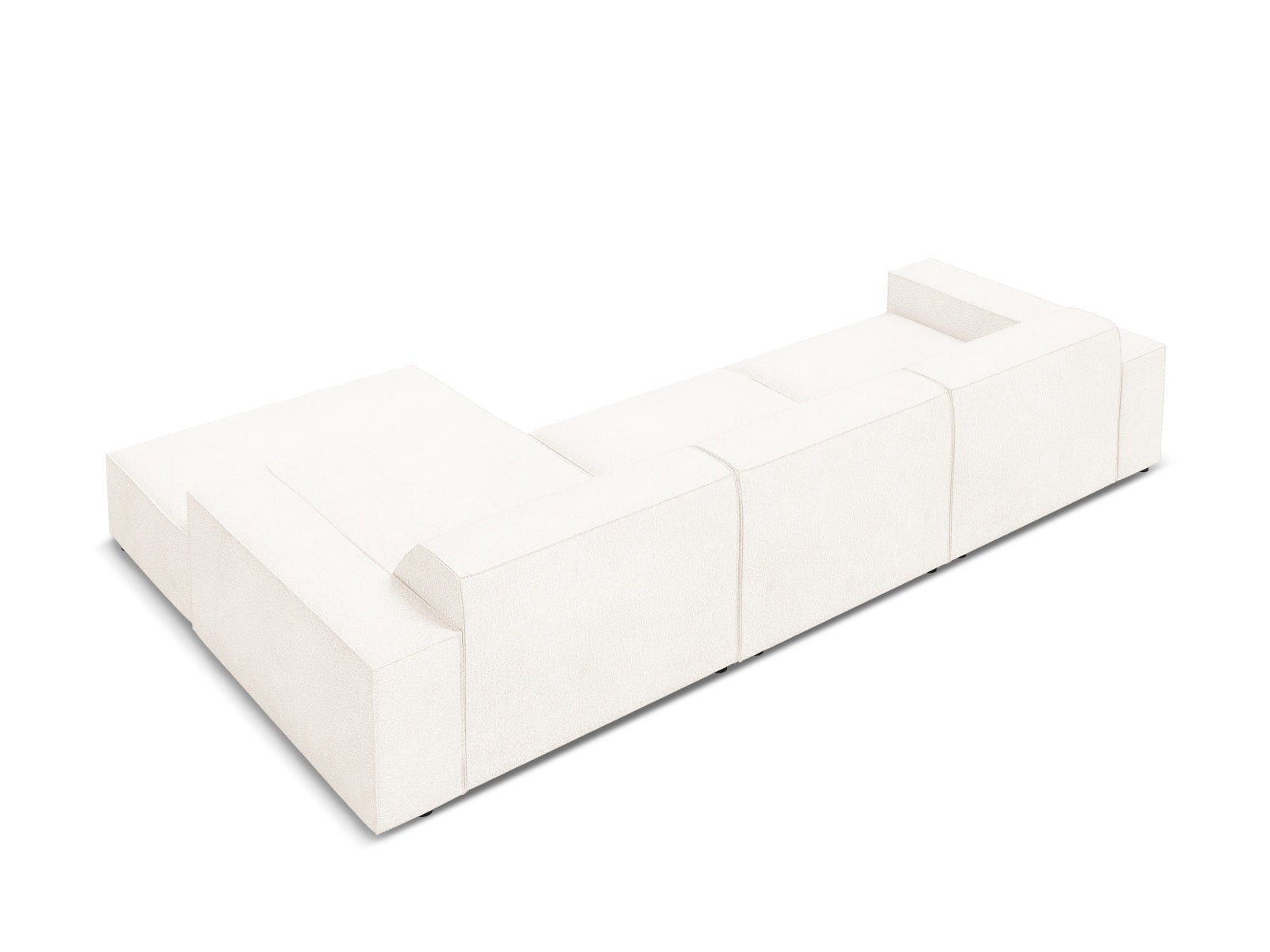 Erleben Sie das Jodie Boucle Ecksofa rechts von Micadoni – ein elegantes 4-Sitzer Sofa, das Komfort und Flexibilität für Ihr modernes Zuhause vereint.
