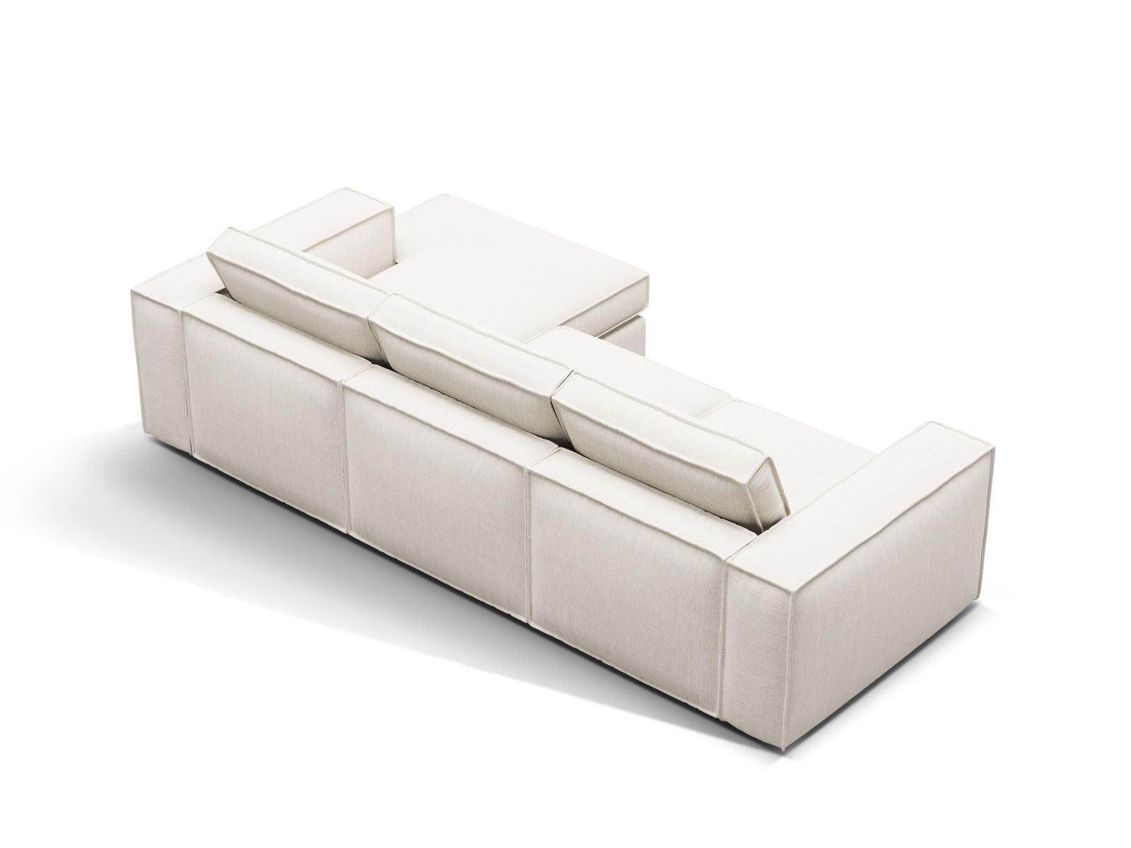 Stylisches 3-Sitzer Ecksofa rechts Pola von Micadoni, perfekt für entspannte Stunden und ein zeitgemäßes Zuhause.