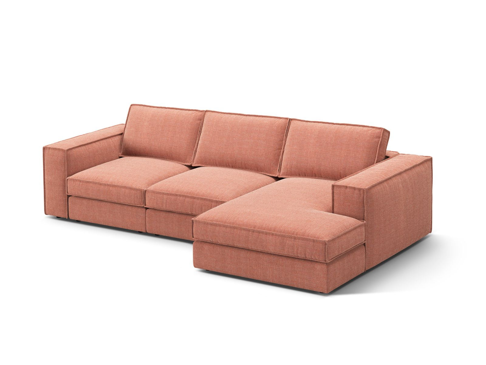 Elegantes 3-Sitzer Ecksofa rechts Pola von Micadoni, ideal für stilvolle Wohnräume, in modernem Design und hochwertiger Verarbeitung.
