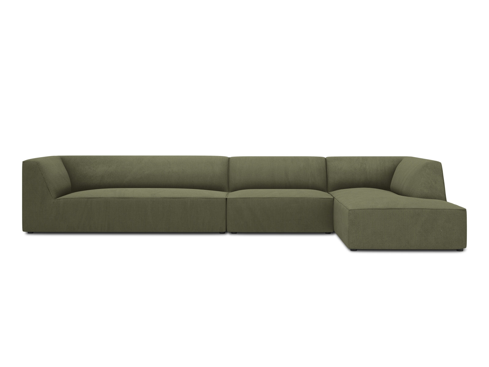 Ruby Modulares Ecksofa rechts 5 Sitzer in Green-Scala präsentiert im Onlineshop von KAQTU Design AG. L-Sofa rechts ist von Micadoni