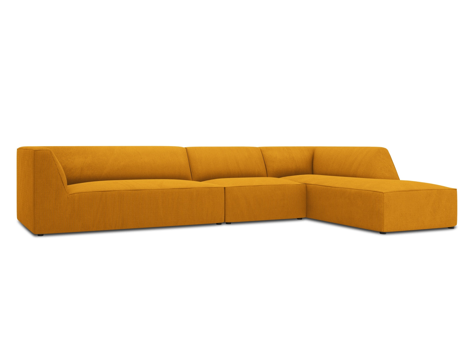 Elegantes Ruby Ecksofa in moduler Form, 5-Sitzer, rechtsseitig, ideal für moderne Wohnräume, erhältlich bei KAQTU Design AG.