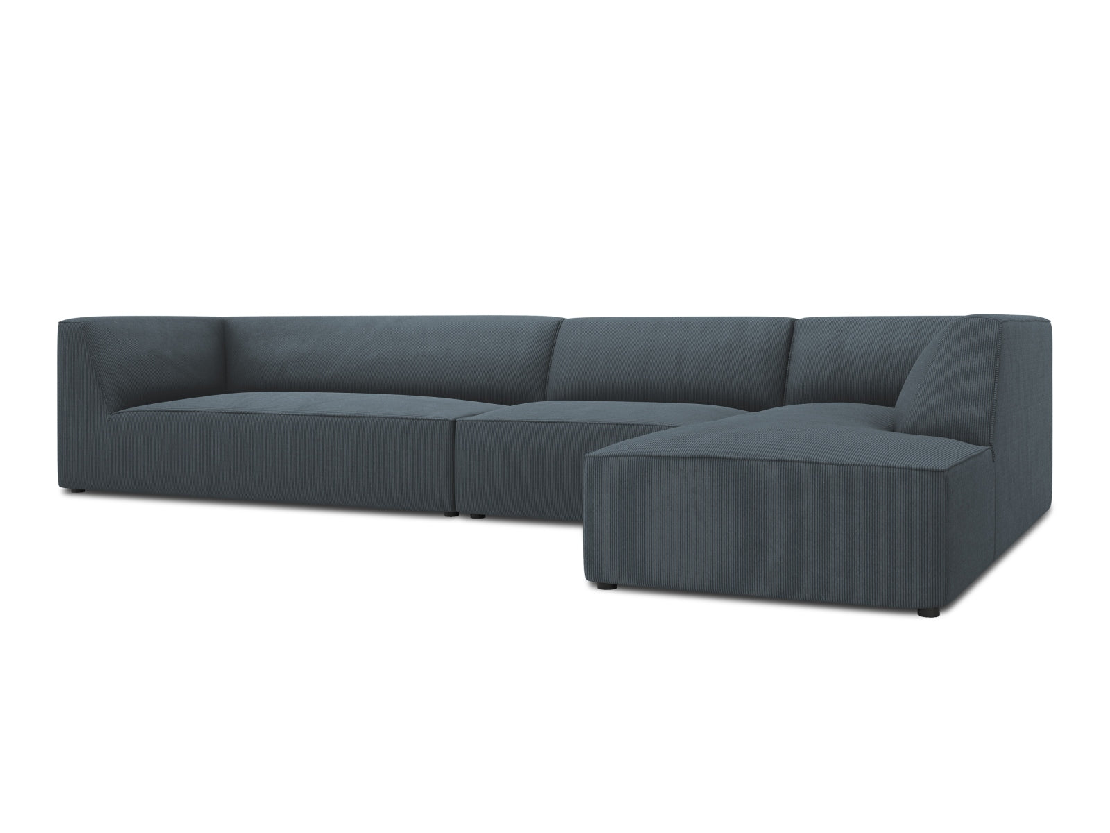 Stylisches Ruby L-Sofa rechts, 5-Sitzer, perfekt für zeitgemäße Wohnkonzepte, vereint Funktionalität und ansprechendes Design von Micadoni.
