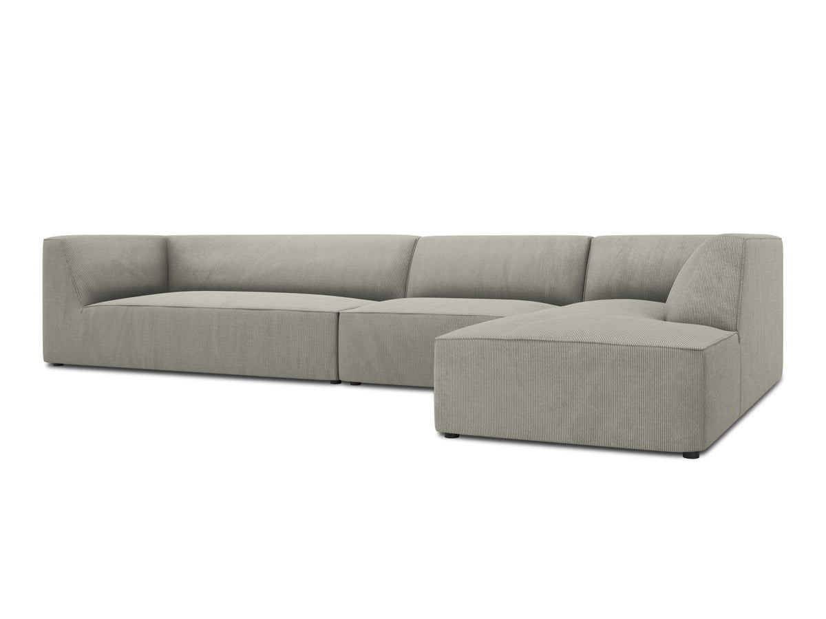 Ruby Modulares Ecksofa rechts 5 Sitzer in Light Grey-Scala präsentiert im Onlineshop von KAQTU Design AG. L-Sofa rechts ist von Micadoni