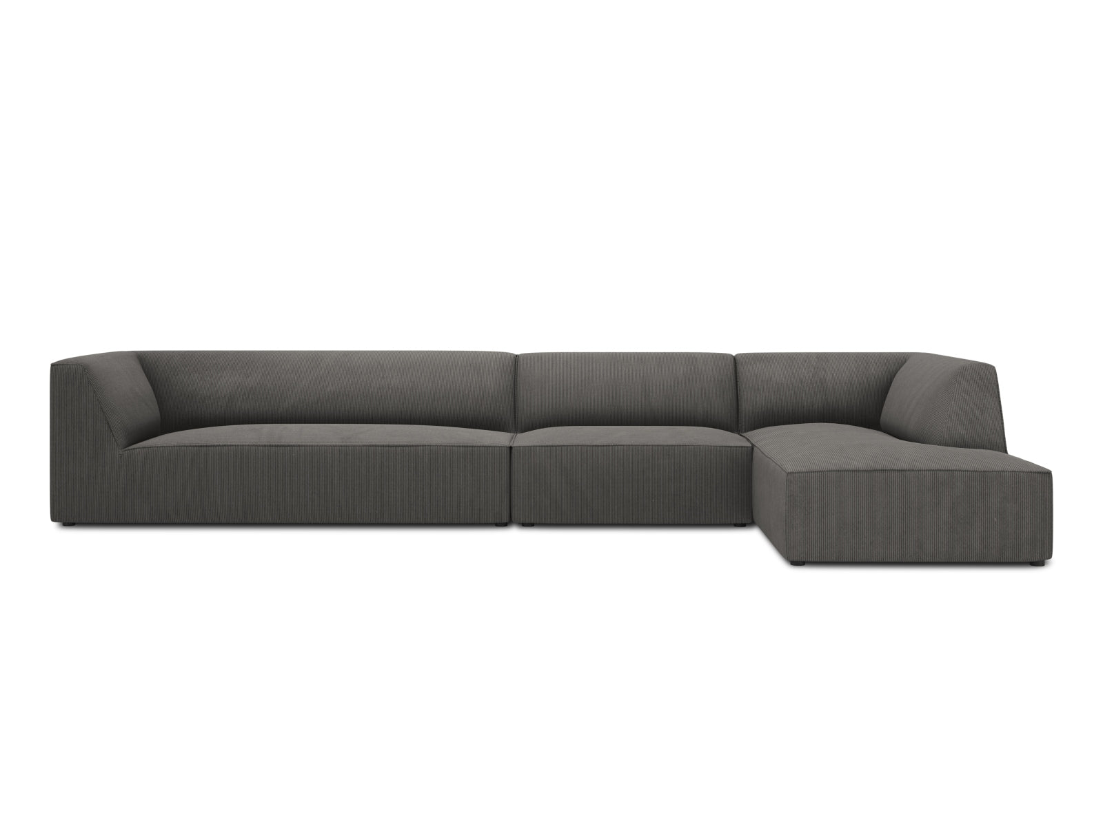 Ruby Modulares Ecksofa rechts 5 Sitzer in Dark Grey präsentiert im Onlineshop von KAQTU Design AG. Ecksofa rechts ist von Micadoni