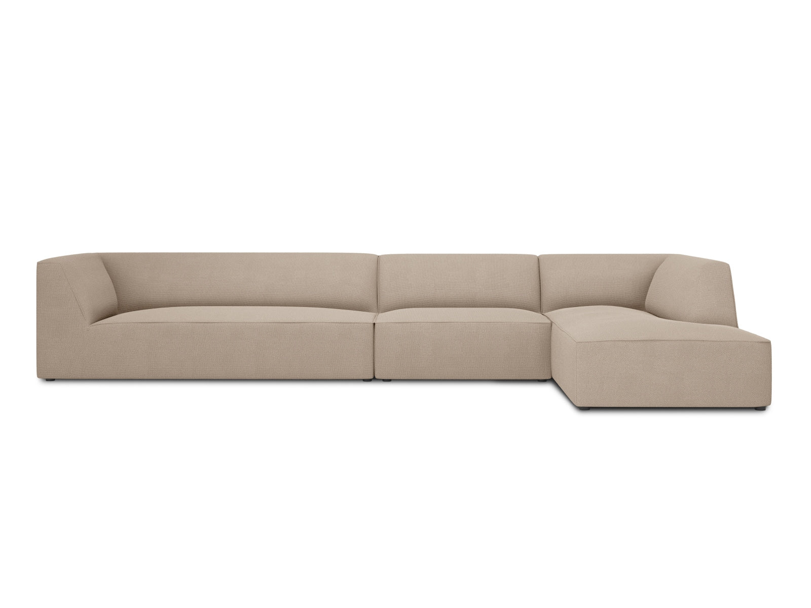 Ruby Modulares Ecksofa rechts 5 Sitzer in Dark Beige-Ottawa präsentiert im Onlineshop von KAQTU Design AG. L-Sofa rechts ist von Micadoni