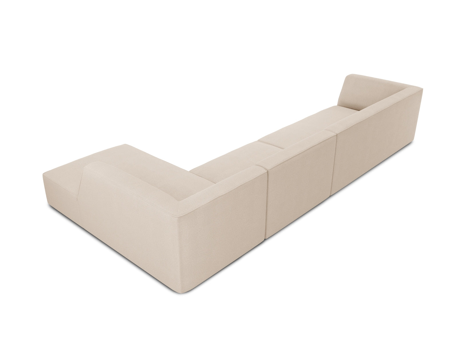 Stylisches Ruby L-Sofa, 5-Sitzer, rechte Ausführung, perfekt für zeitgemäße Wohnkonzepte, bietet Komfort und Flexibilität von Micadoni.