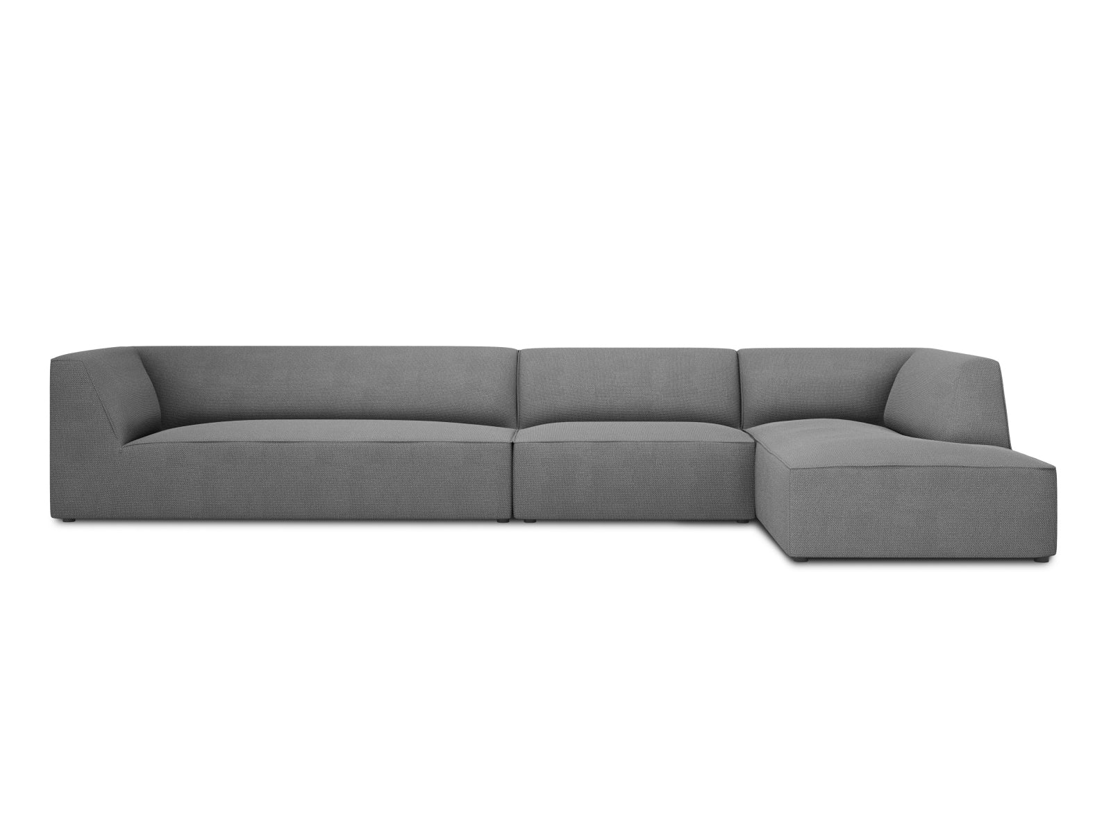 Ruby Modulares Ecksofa rechts 5 Sitzer in Grey-Ottawa präsentiert im Onlineshop von KAQTU Design AG. L-Sofa rechts ist von Micadoni