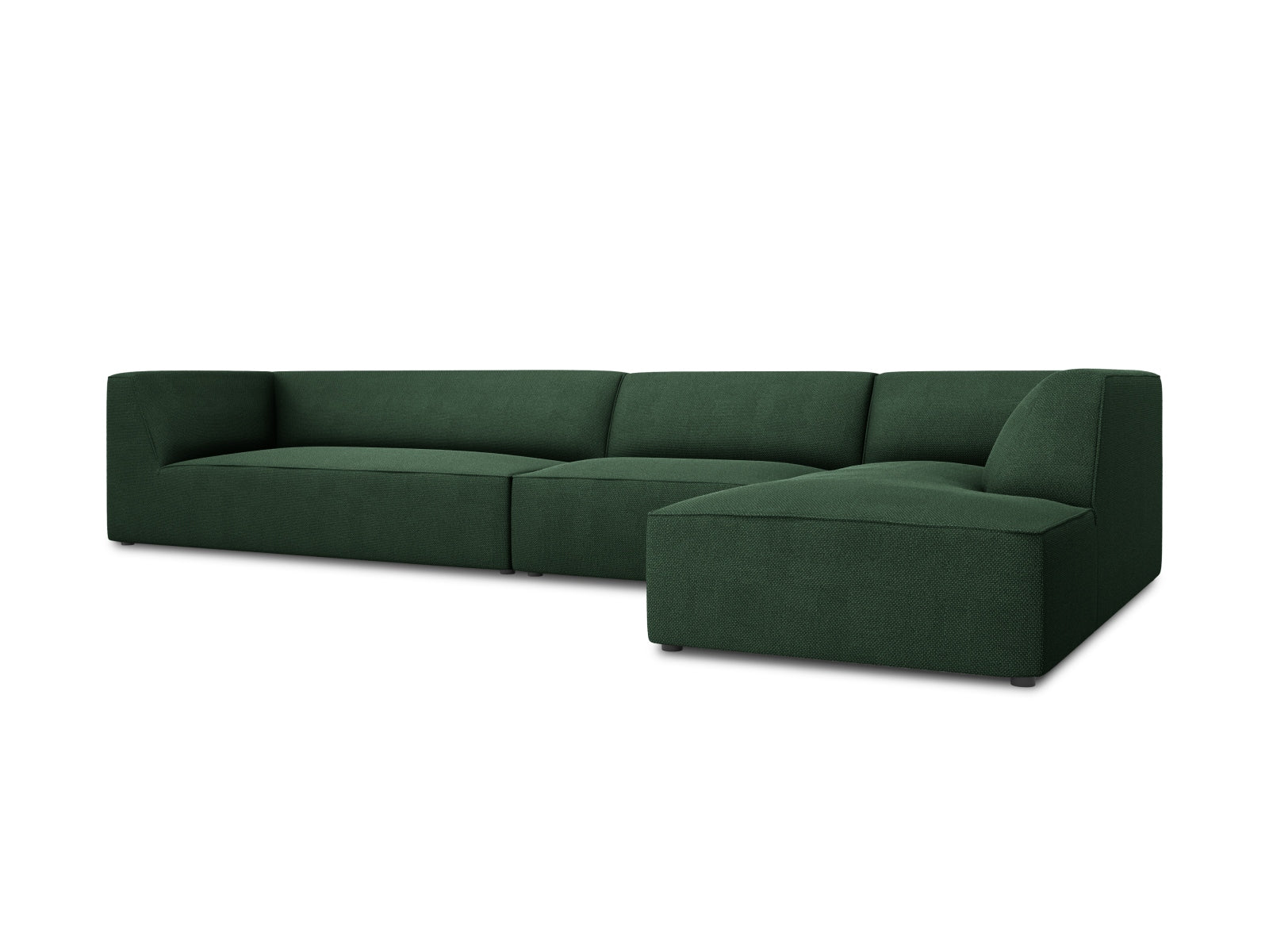 Modulares Ruby Ecksofa in trendigem Design, 5-Sitzer, rechte Ausführung, perfekt für stilvolle Wohnzimmer von Micadoni.