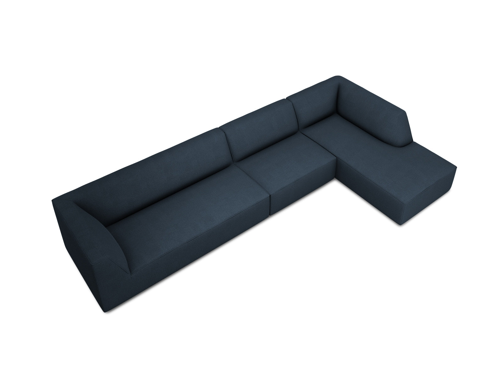 Elegantes Ruby Ecksofa in moduler Form, 5-Sitzer, rechte Variante, ideal für moderne Wohnräume von Micadoni.