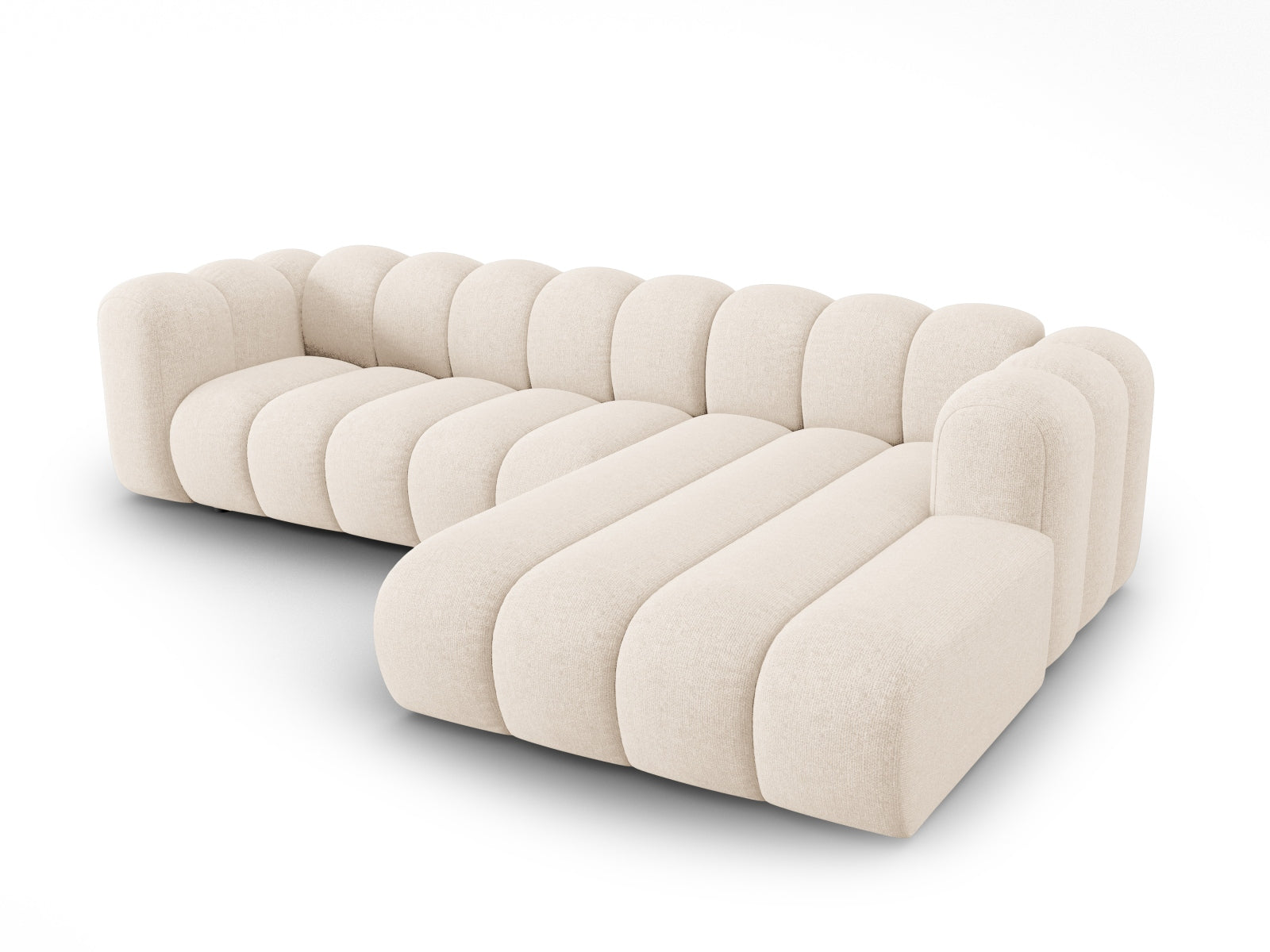 Lupine Modulares Ecksofa rechts 4 Sitzer in Light Beige präsentiert im Onlineshop von KAQTU Design AG. Ecksofa rechts ist von Micadoni