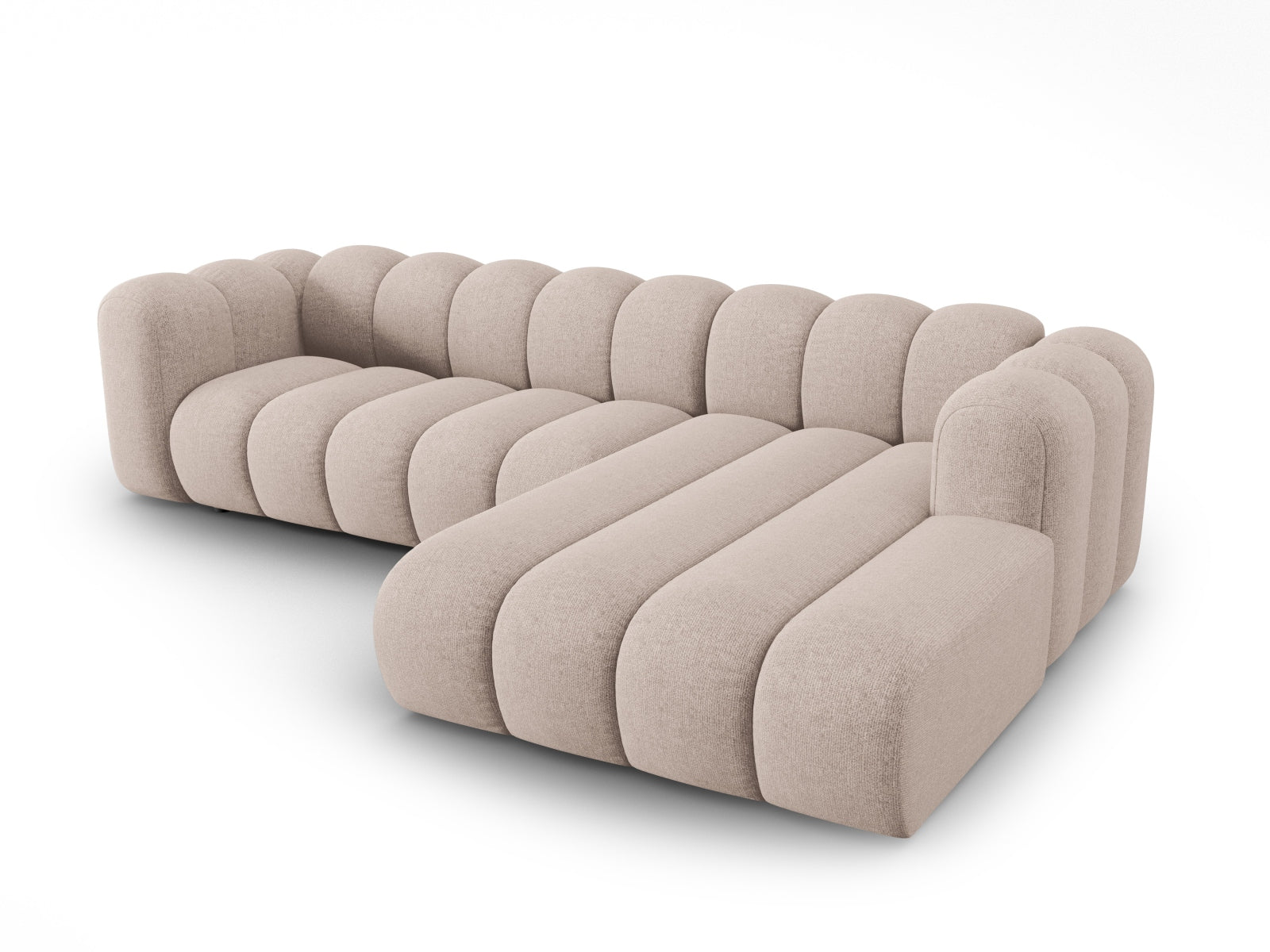 Entdecken Sie das Lupine Ecksofa von Micadoni: Ein elegantes, modulares 4-Sitzer Sofa, das Komfort und Flexibilität für Ihr modernes Wohnzimmer bietet.