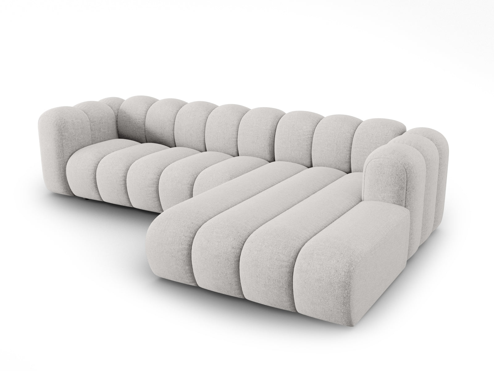 Entdecken Sie das Lupine Ecksofa von Micadoni: Ein elegantes, modulares 4-Sitzer Sofa, das Komfort und Flexibilität für Ihr modernes Wohnzimmer bietet.