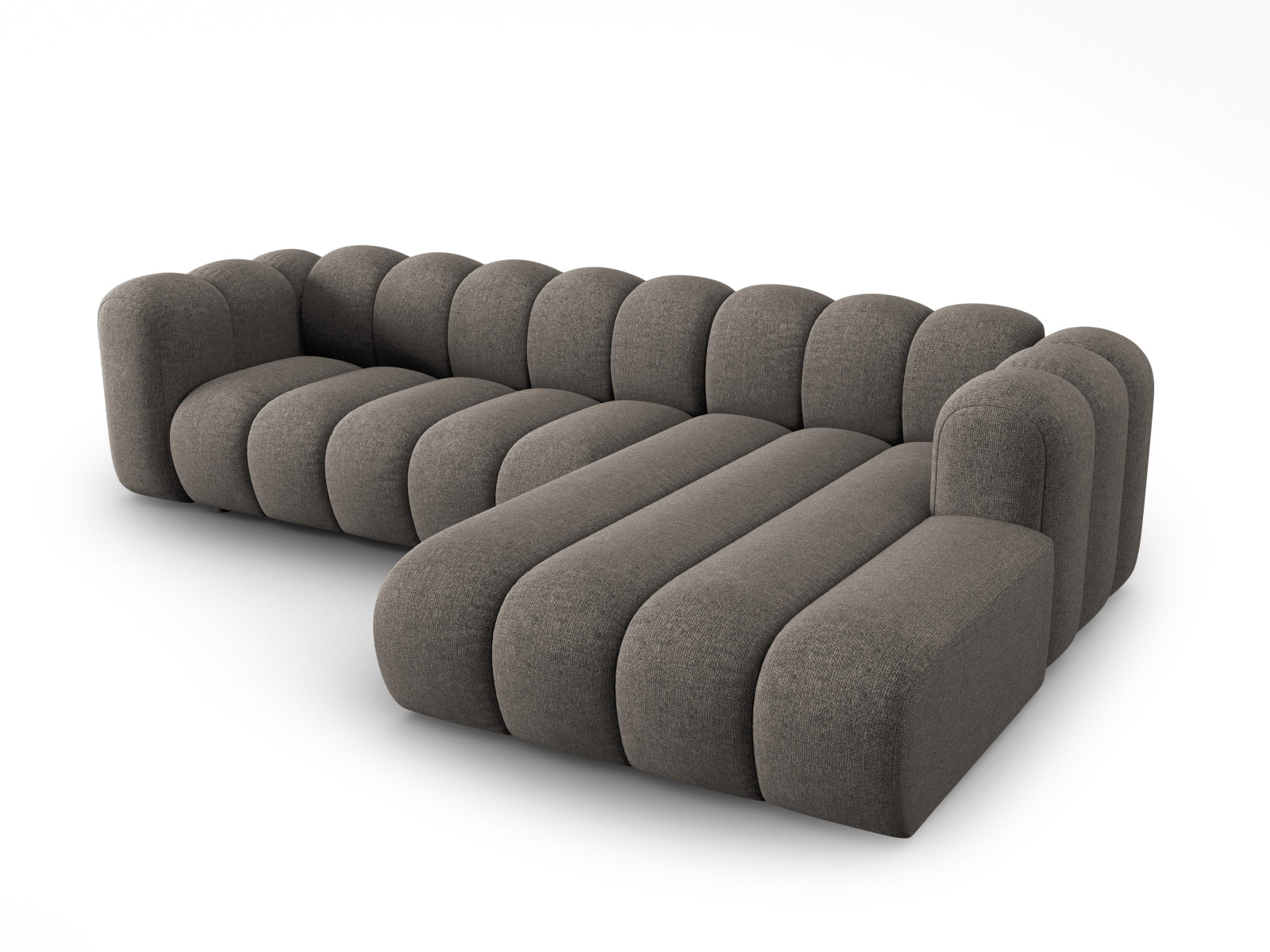 Entdecken Sie das Lupine Ecksofa von Micadoni: Ein elegantes, modulares 4-Sitzer Sofa, das Komfort und Flexibilität für Ihr modernes Wohnzimmer bietet.