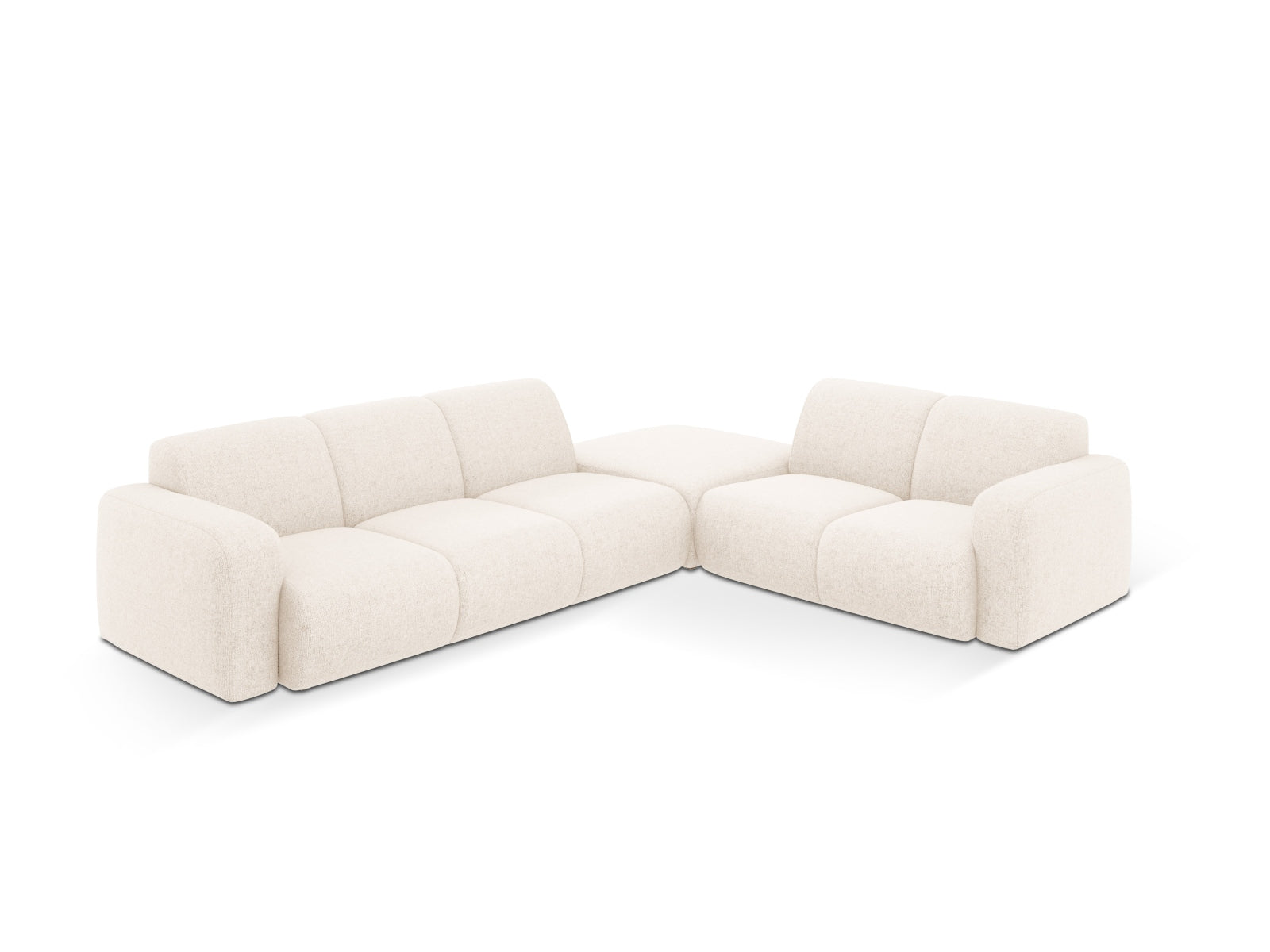 Molino Ecksofa rechts 6 Sitzer in Light Beige präsentiert im Onlineshop von KAQTU Design AG. Ecksofa rechts ist von Micadoni