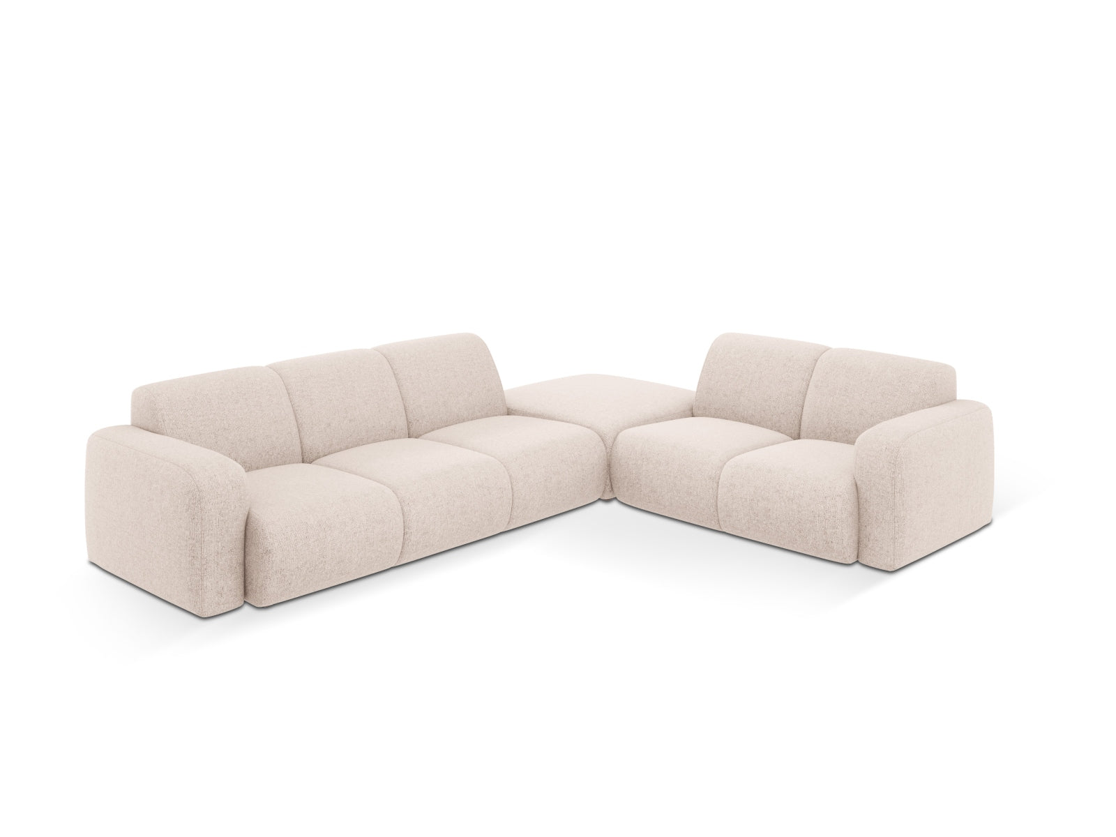 Molino Ecksofa rechts 6 Sitzer in Beige präsentiert im Onlineshop von KAQTU Design AG. Ecksofa rechts ist von Micadoni