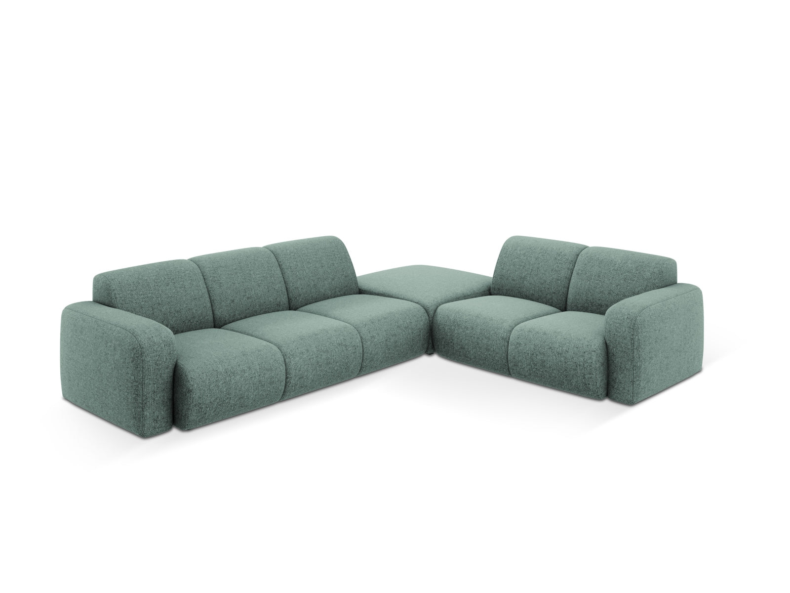 Molino Ecksofa rechts 6 Sitzer in Petrol präsentiert im Onlineshop von KAQTU Design AG. Ecksofa rechts ist von Micadoni