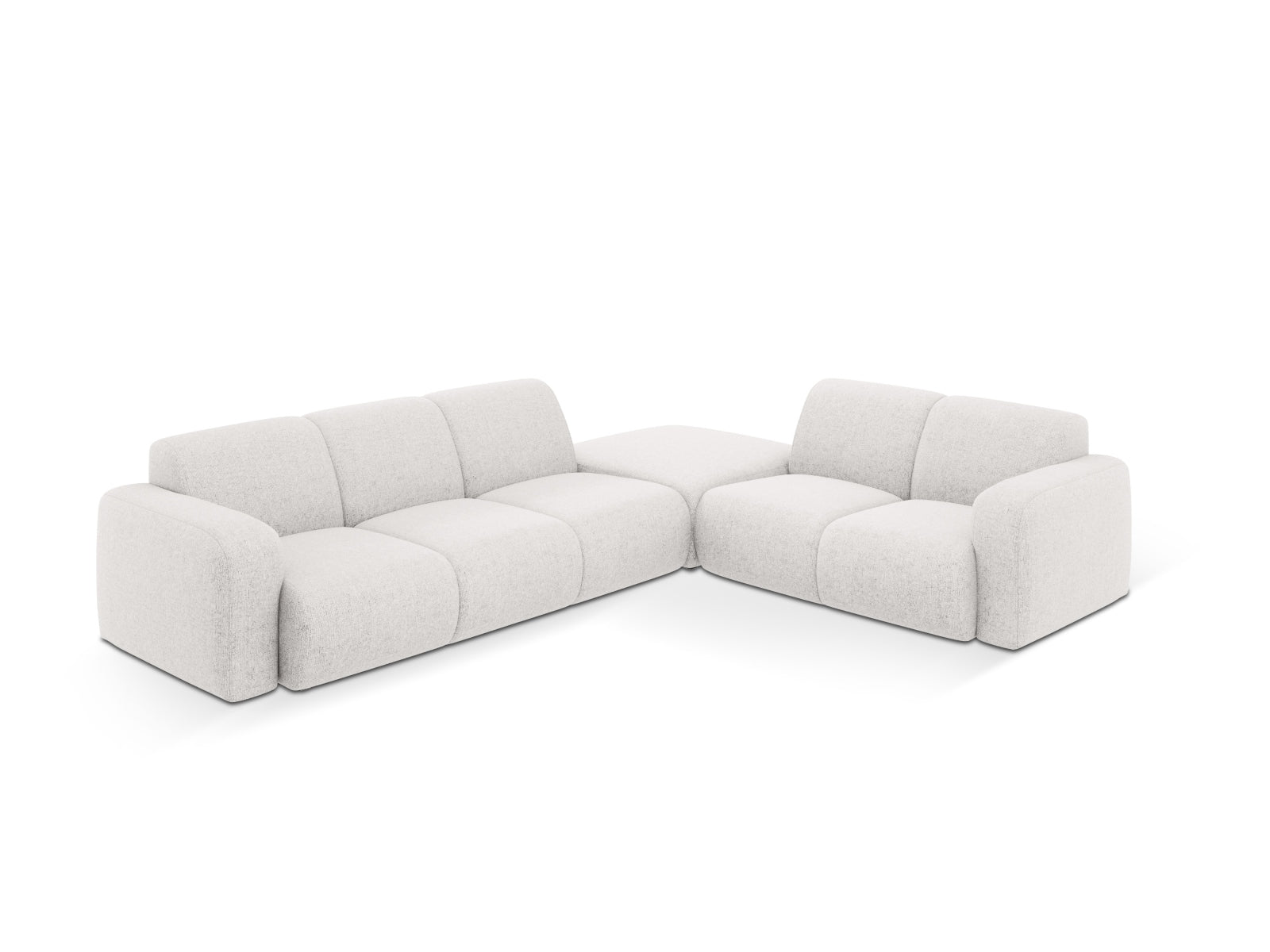 Molino Ecksofa rechts 6 Sitzer in Light Grey präsentiert im Onlineshop von KAQTU Design AG. Ecksofa rechts ist von Micadoni