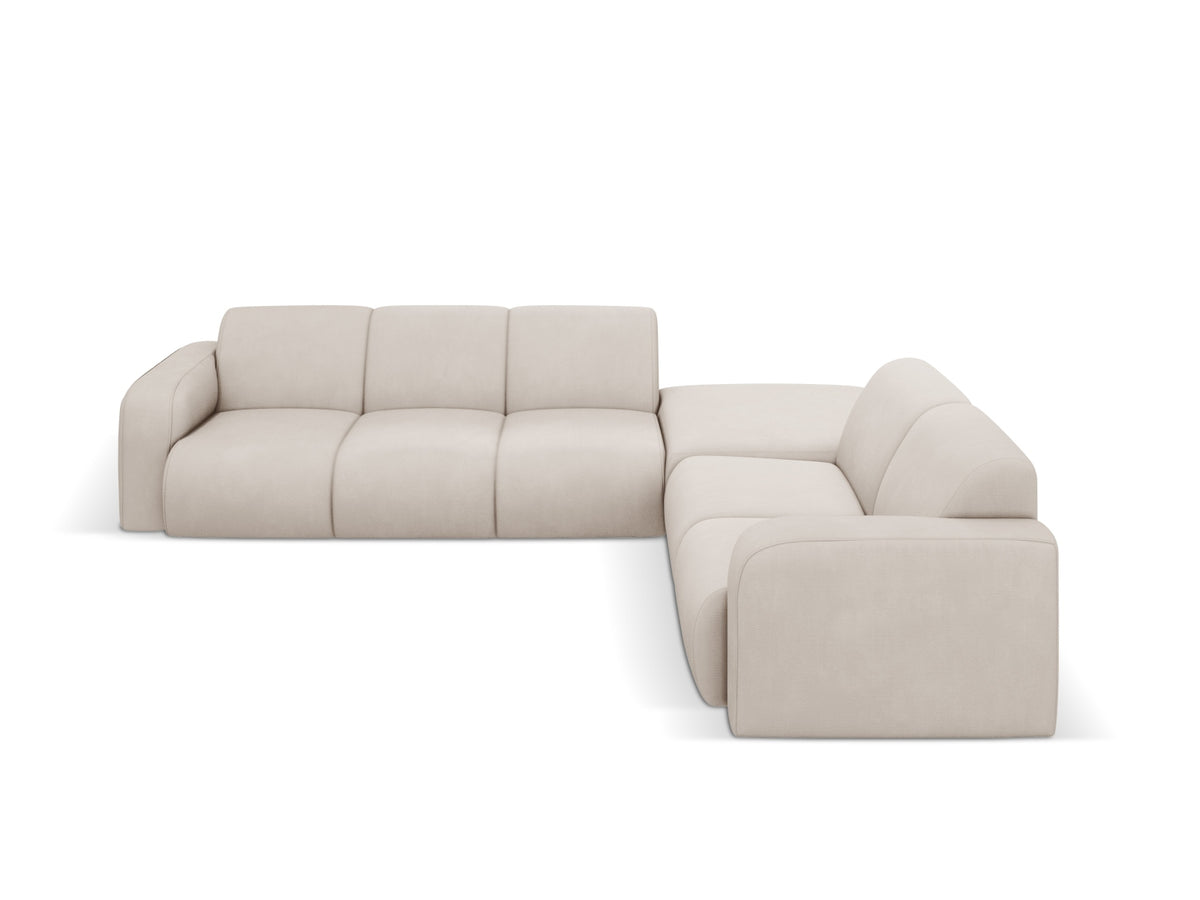 Molino Ecksofa rechts 6 Sitzer in Beige-Rebel präsentiert im Onlineshop von KAQTU Design AG. Ecksofa rechts ist von Micadoni