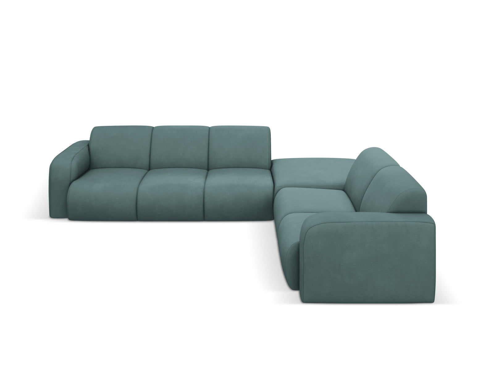 Molino Ecksofa rechts 6 Sitzer in Sea Green-Rebel präsentiert im Onlineshop von KAQTU Design AG. Ecksofa rechts ist von Micadoni