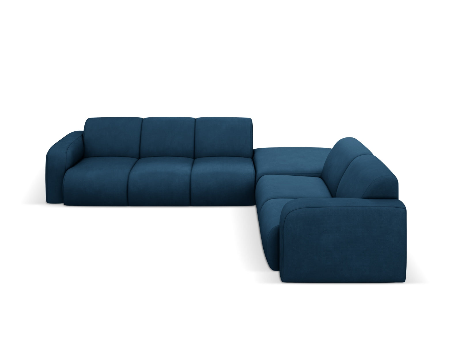 Molino Ecksofa rechts 6 Sitzer in Royal Blue präsentiert im Onlineshop von KAQTU Design AG. Ecksofa rechts ist von Micadoni