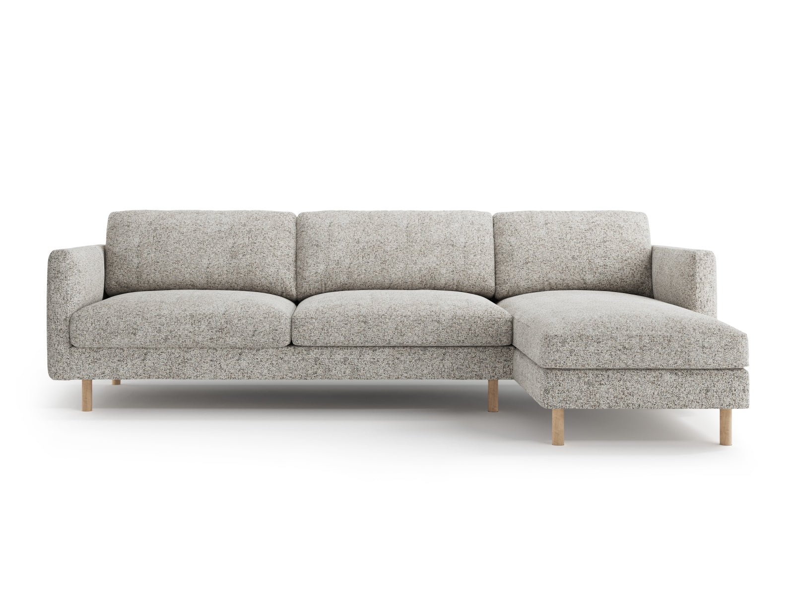 Erleben Sie das Eden Ecksofa rechts von Micadoni: Luxuriöser 4-Sitzer mit weichem Velours, ideal für modernes Wohnen und höchsten Komfort.