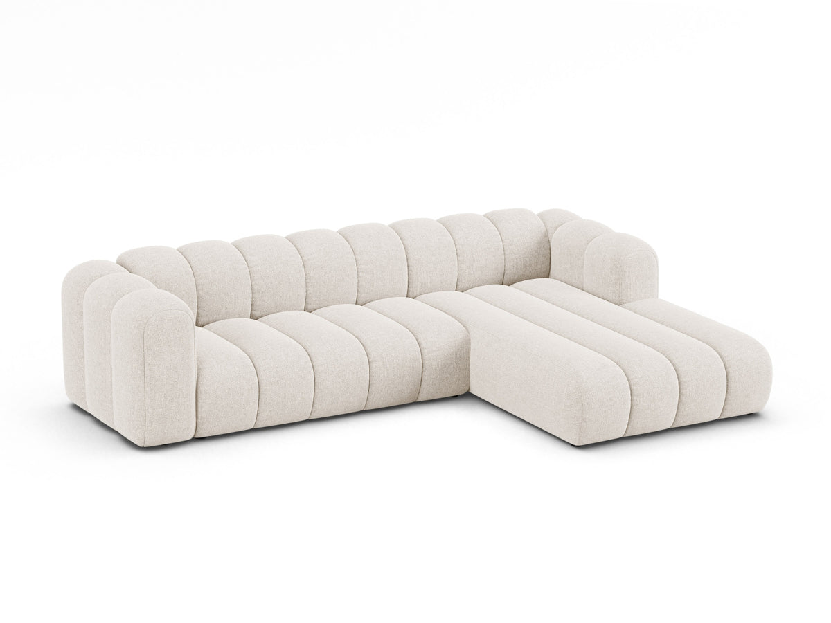 Lupine Modular Ecksofa rechts 4 Sitzer in Light Beige-Eden präsentiert im Onlineshop von KAQTU Design AG. Ecksofa rechts ist von Micadoni