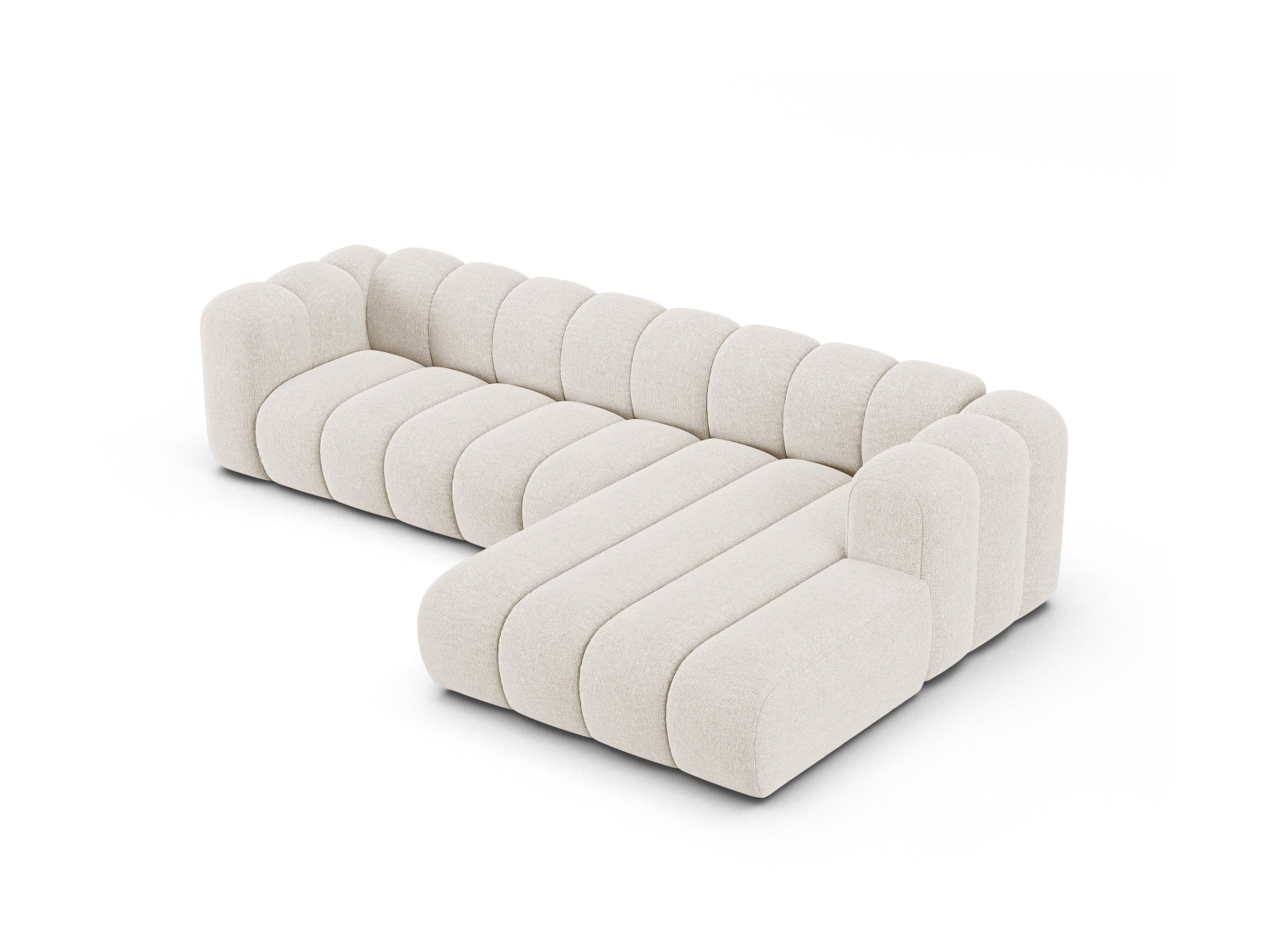 Erleben Sie das Lupine Modular Ecksofa rechts von Micadoni – ein elegantes 4-Sitzer Sofa, das mit seinen flexiblen Modulen und hohem Komfort Ihr Wohnzimmer bereichert!