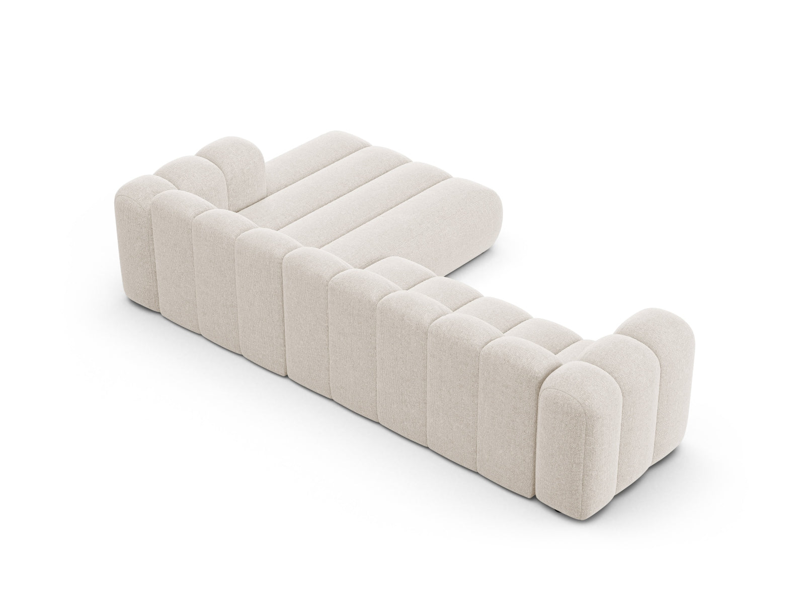 Entdecken Sie das Lupine Modular Ecksofa rechts von Micadoni – ein stilvolles 4-Sitzer Sofa, das durch seine Anpassungsfähigkeit und hohen Komfort besticht!
