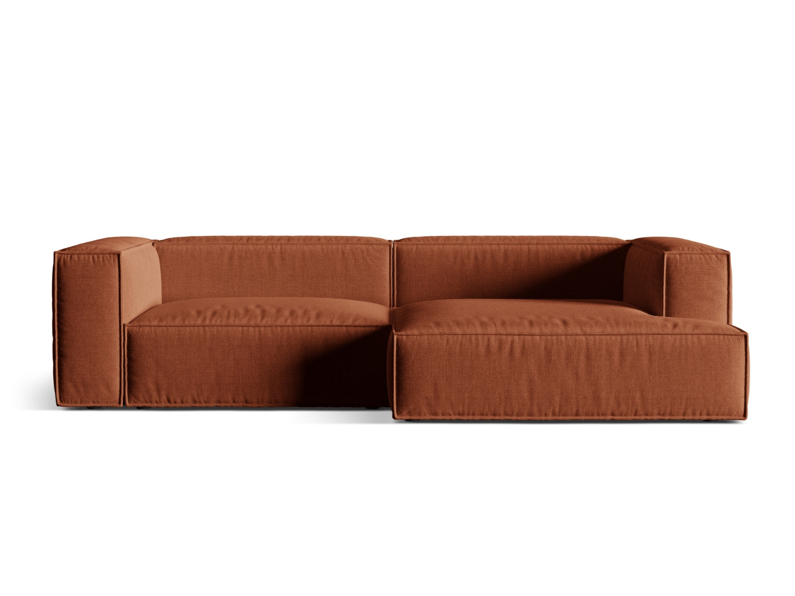 4-Sitzer Ecksofa rechts Nuria in Brick-Liberty präsentiert im Onlineshop von KAQTU Design AG. Ecksofa rechts ist von Micadoni