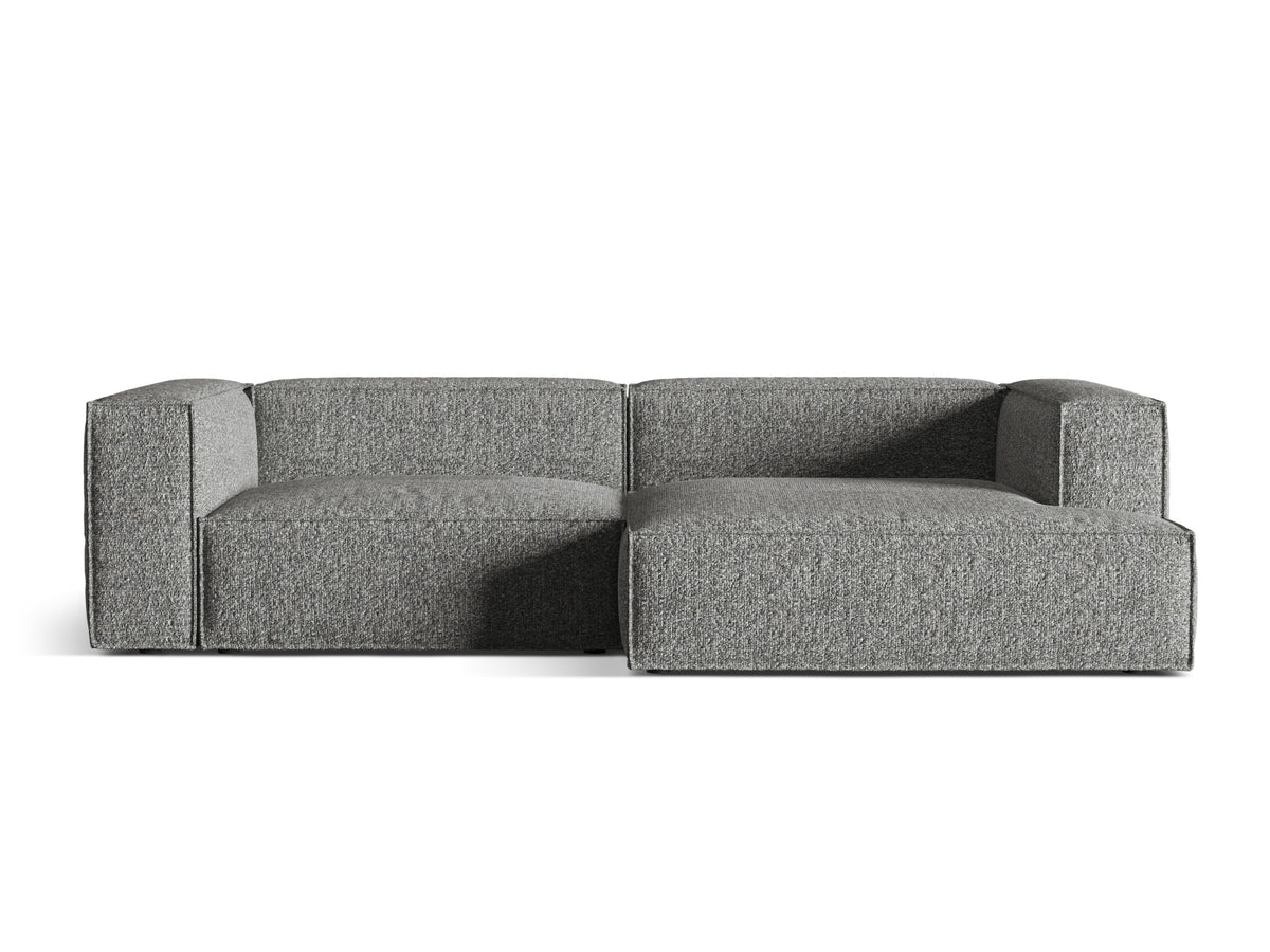 Nuria Boucle Modular Ecksofa rechts 4 Sitzer in Graphite-Monet präsentiert im Onlineshop von KAQTU Design AG. L-Sofa rechts ist von Micadoni