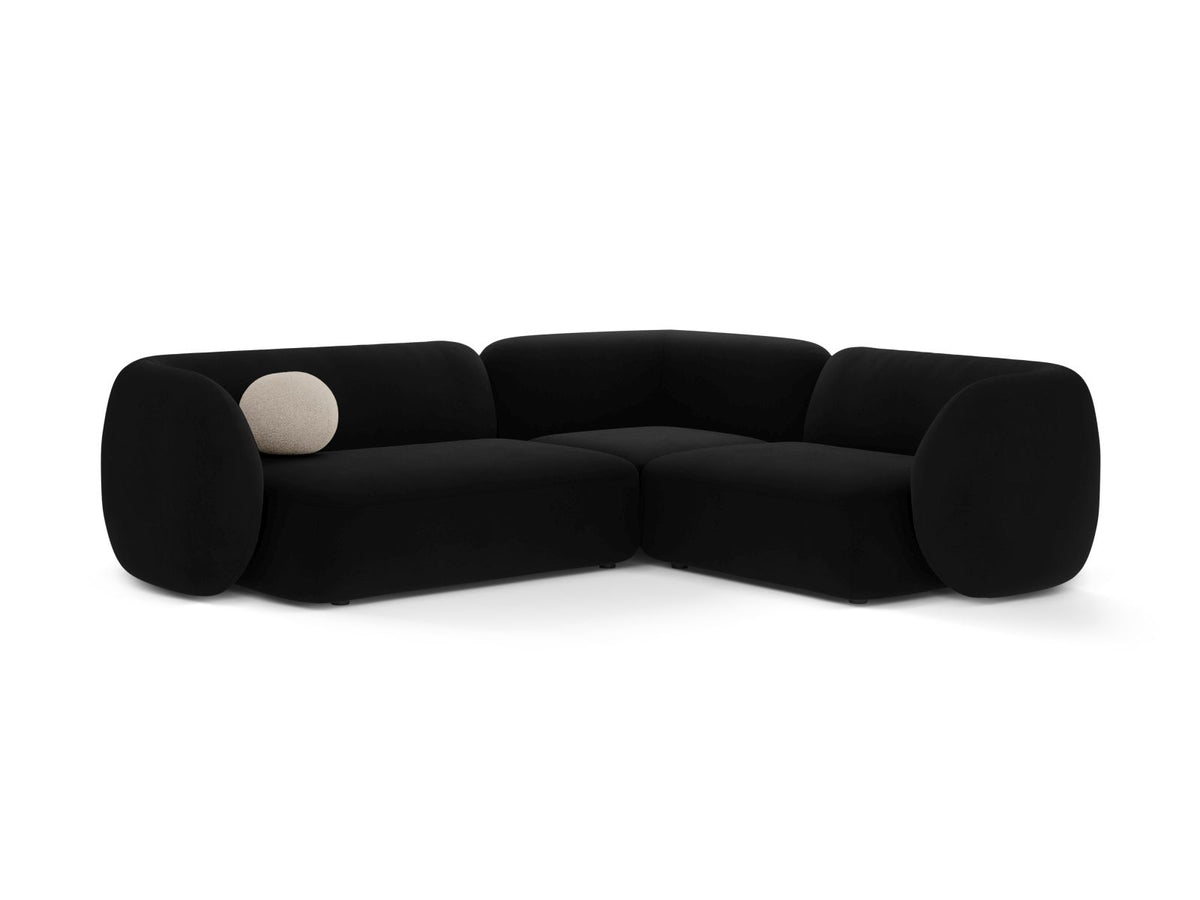 4-Sitzer Modular Ecksofa rechts Kate in Black-Salvador präsentiert im Onlineshop von KAQTU Design AG. Ecksofa rechts ist von Micadoni