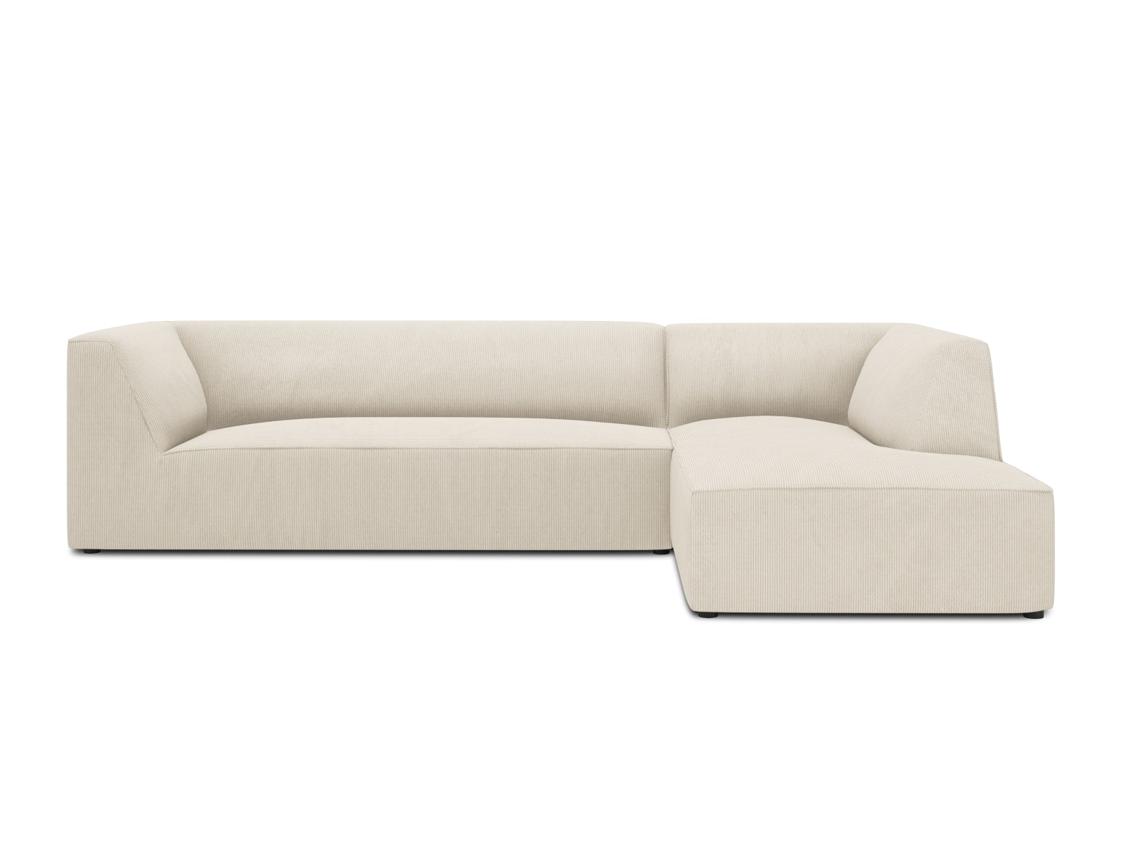 Elegantes Ruby Ecksofa rechts, 4-Sitzer, bietet modernen Komfort und stilvolle Akzente für Ihr Wohnzimmer von Micadoni.