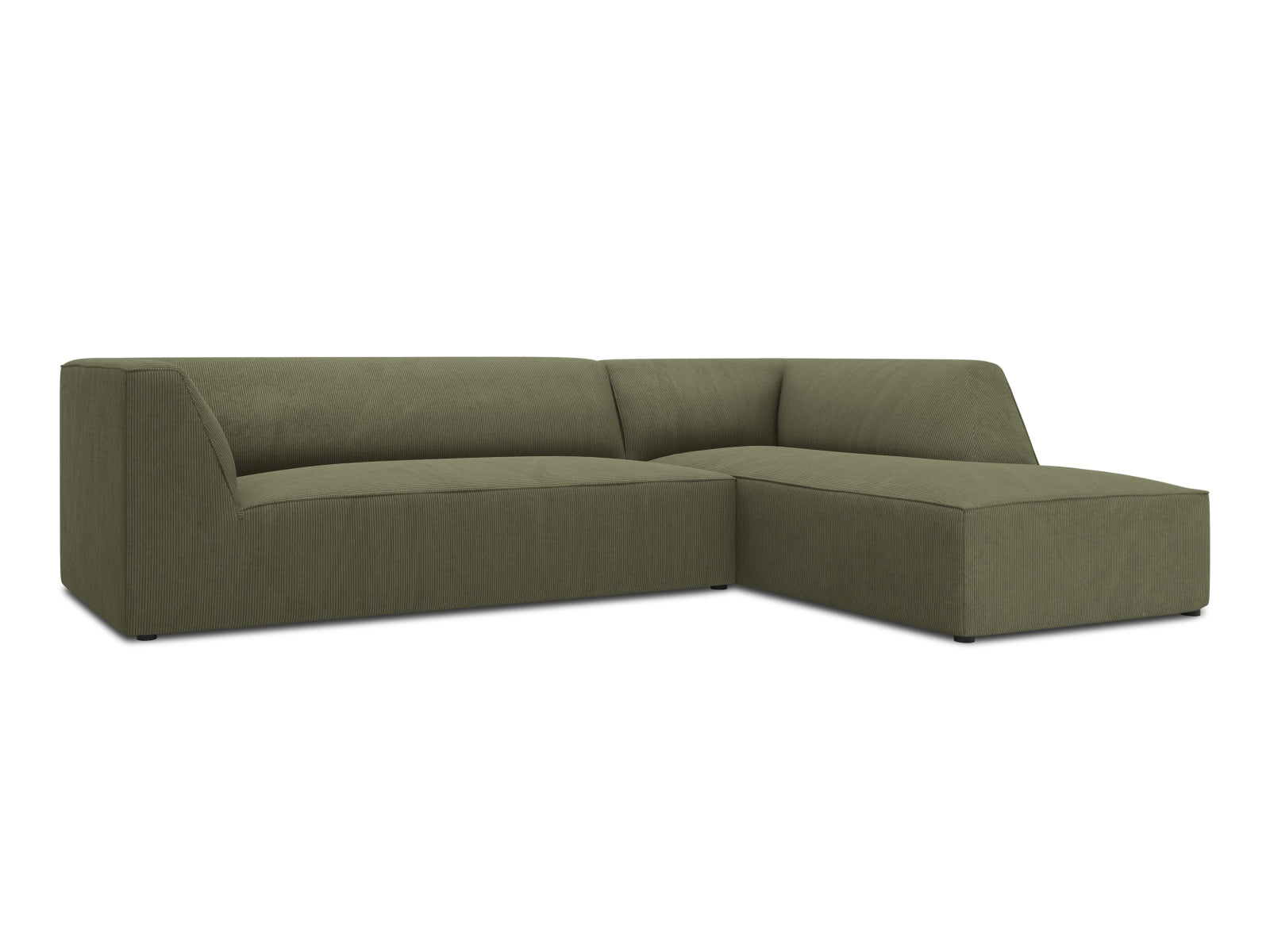 Entdecken Sie das Ruby Ecksofa rechts 4 Sitzer von Micadoni – stilvolles, modulares Sofa für Ihr modernes Wohnzimmer, das Komfort und Eleganz vereint.