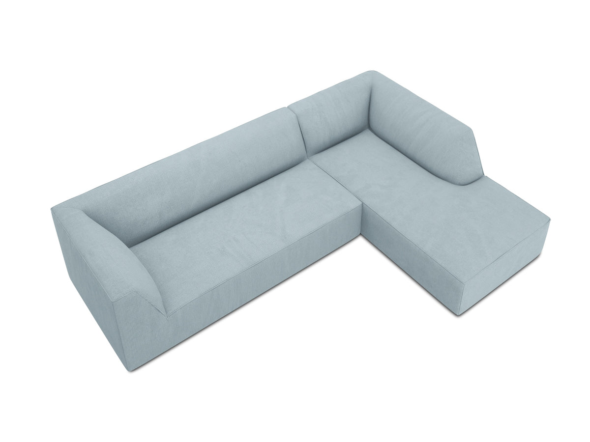 Ruby Modulares Ecksofa rechts 4 Sitzer in Light Blue-Scala präsentiert im Onlineshop von KAQTU Design AG. L-Sofa rechts ist von Micadoni