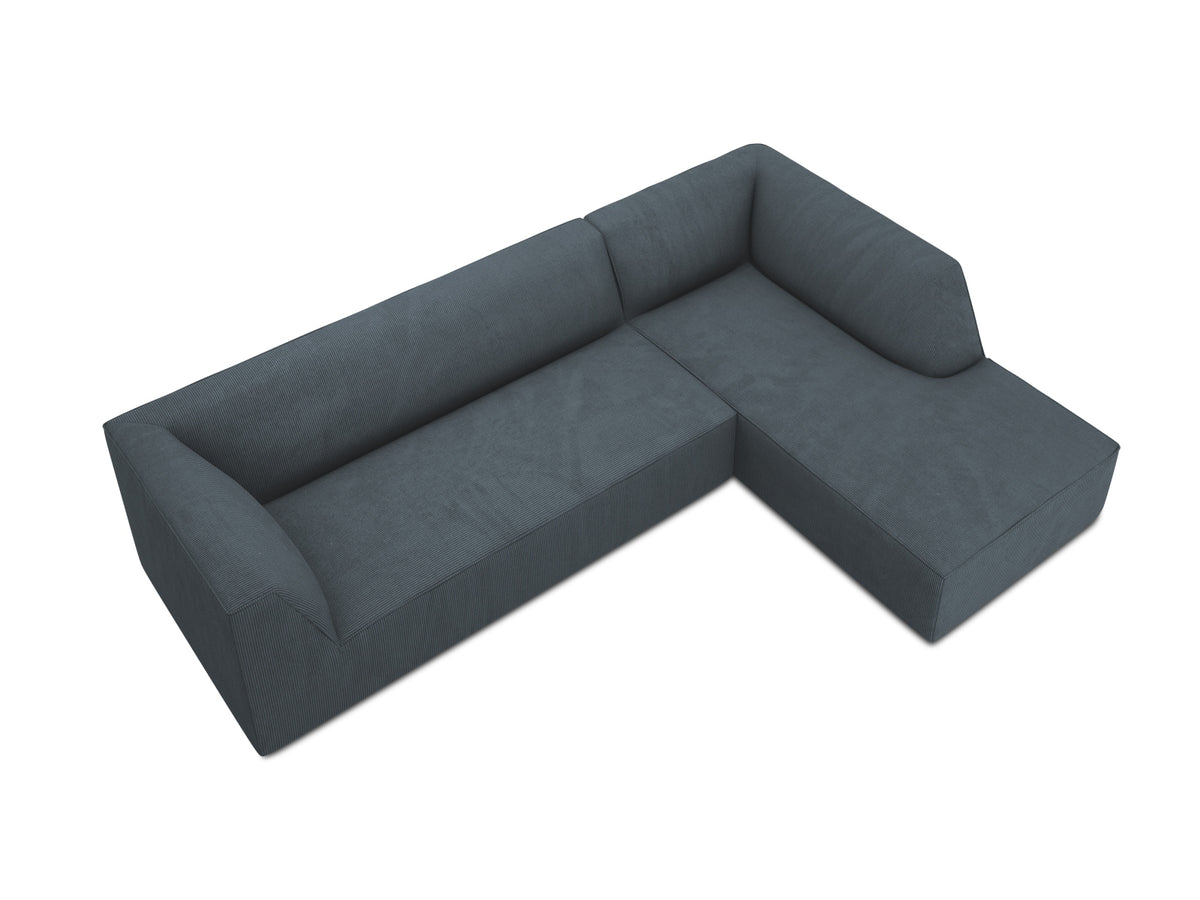 Ruby Modulares Ecksofa rechts 4 Sitzer in Blue-Scala präsentiert im Onlineshop von KAQTU Design AG. L-Sofa rechts ist von Micadoni